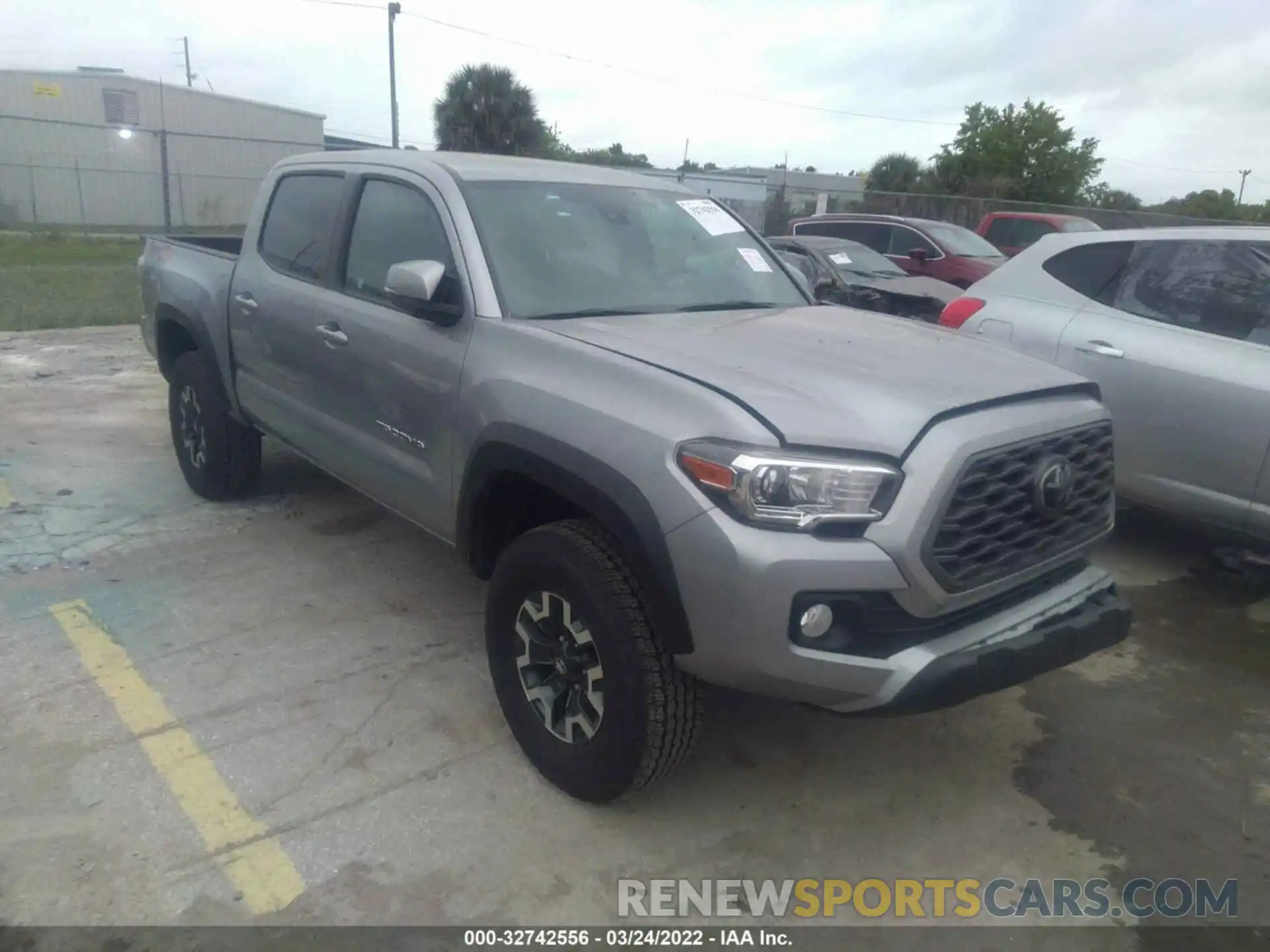 1 Photograph of a damaged car 3TMCZ5ANXMM399657 TOYOTA TACOMA 4WD 2021