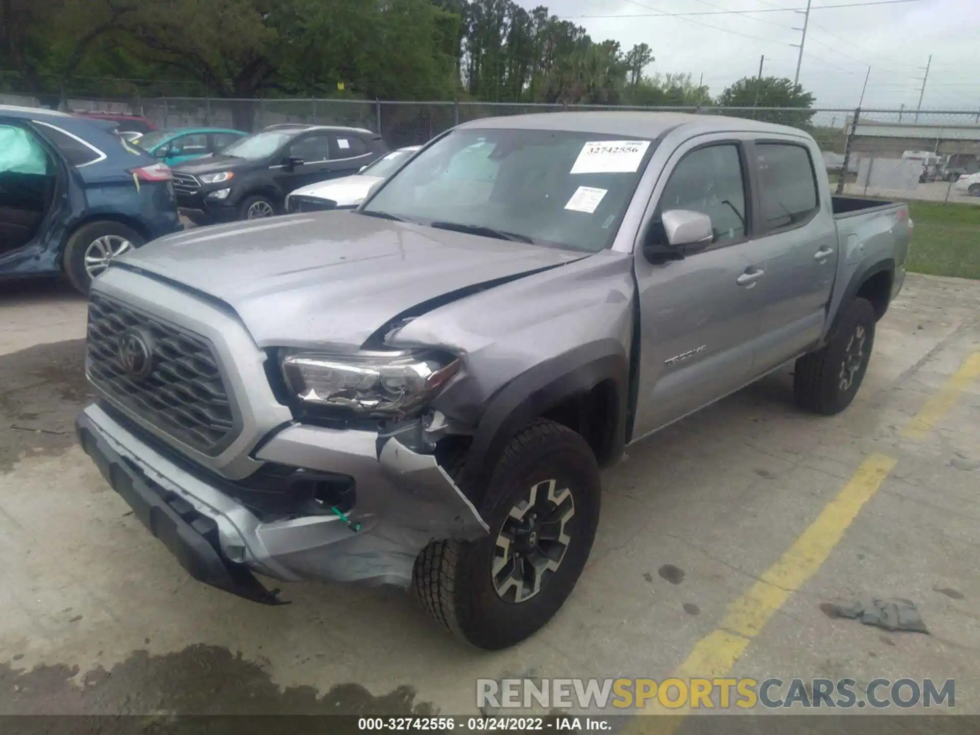 2 Photograph of a damaged car 3TMCZ5ANXMM399657 TOYOTA TACOMA 4WD 2021