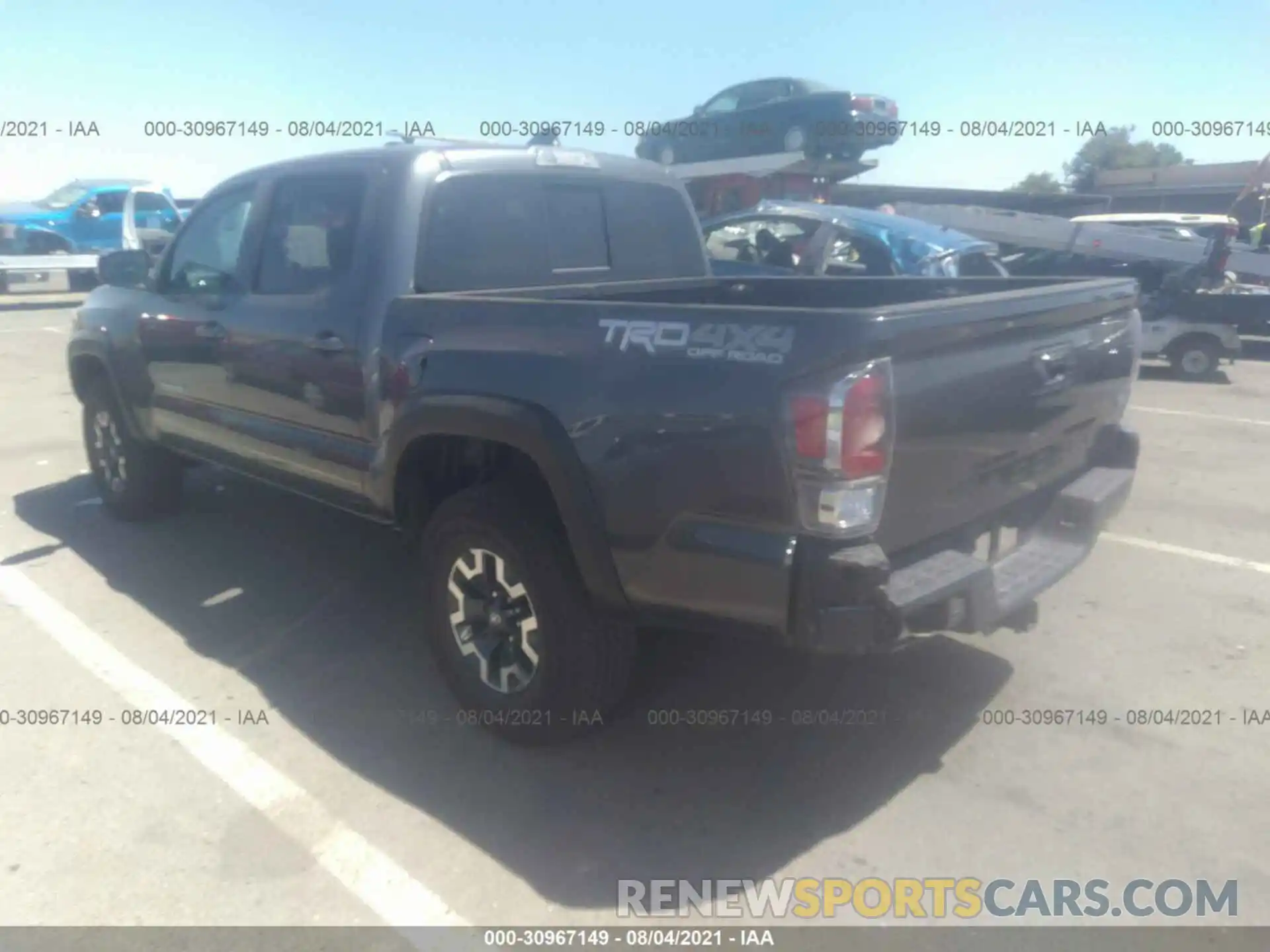 3 Photograph of a damaged car 3TMCZ5ANXMM399707 TOYOTA TACOMA 4WD 2021