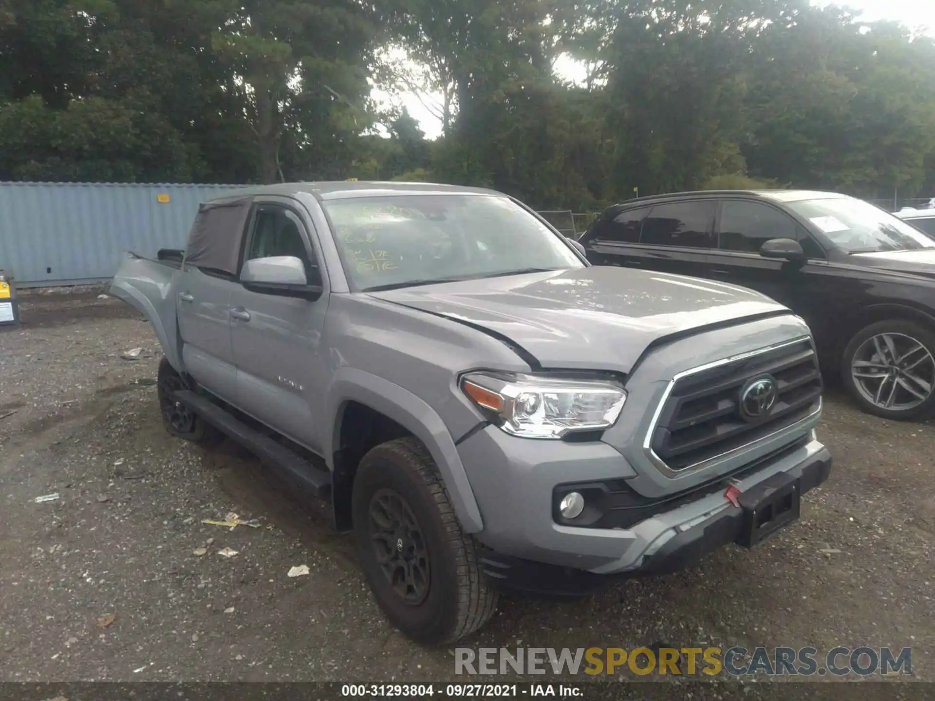 1 Photograph of a damaged car 3TMCZ5ANXMM402296 TOYOTA TACOMA 4WD 2021