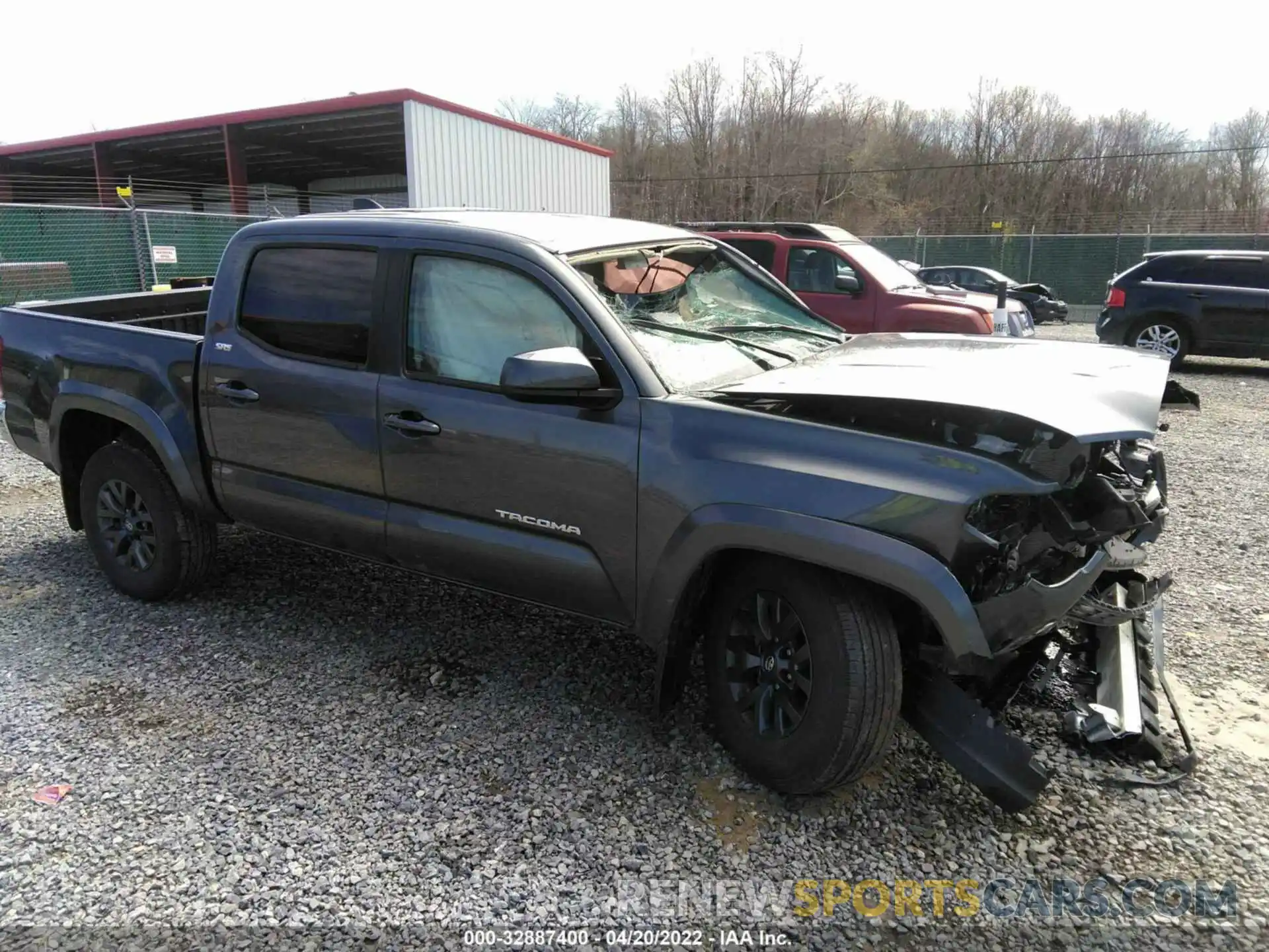 1 Photograph of a damaged car 3TMCZ5ANXMM403867 TOYOTA TACOMA 4WD 2021