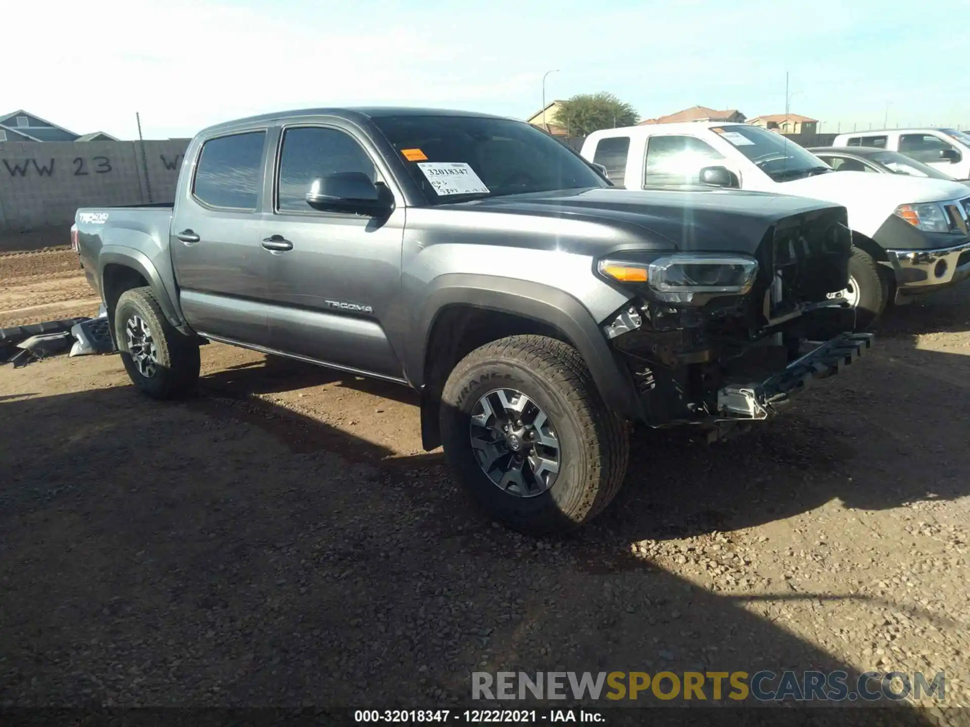 1 Photograph of a damaged car 3TMCZ5ANXMM403903 TOYOTA TACOMA 4WD 2021