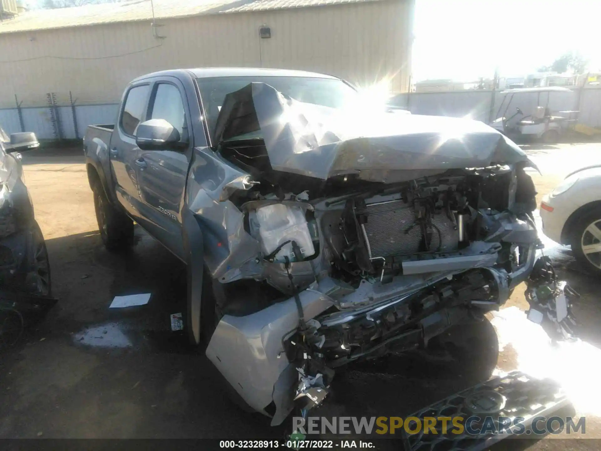 1 Photograph of a damaged car 3TMCZ5ANXMM407966 TOYOTA TACOMA 4WD 2021