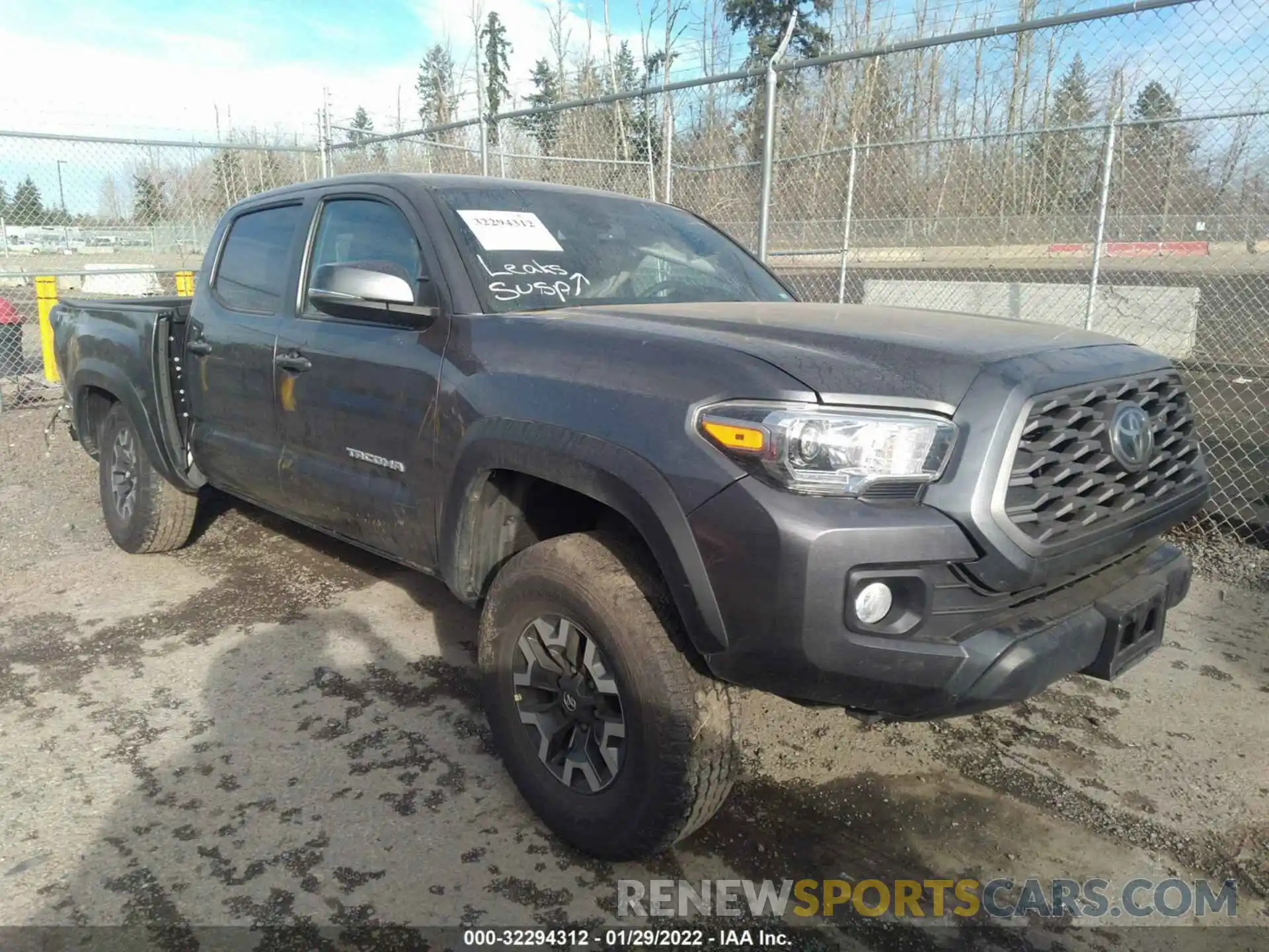 1 Photograph of a damaged car 3TMCZ5ANXMM408115 TOYOTA TACOMA 4WD 2021