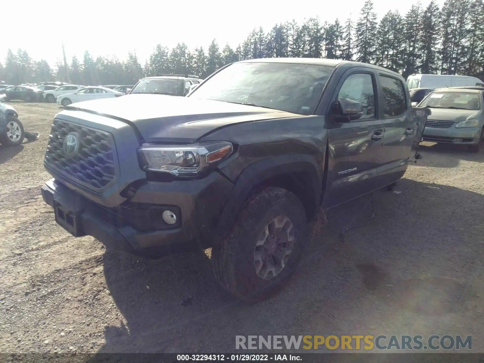 2 Photograph of a damaged car 3TMCZ5ANXMM408115 TOYOTA TACOMA 4WD 2021