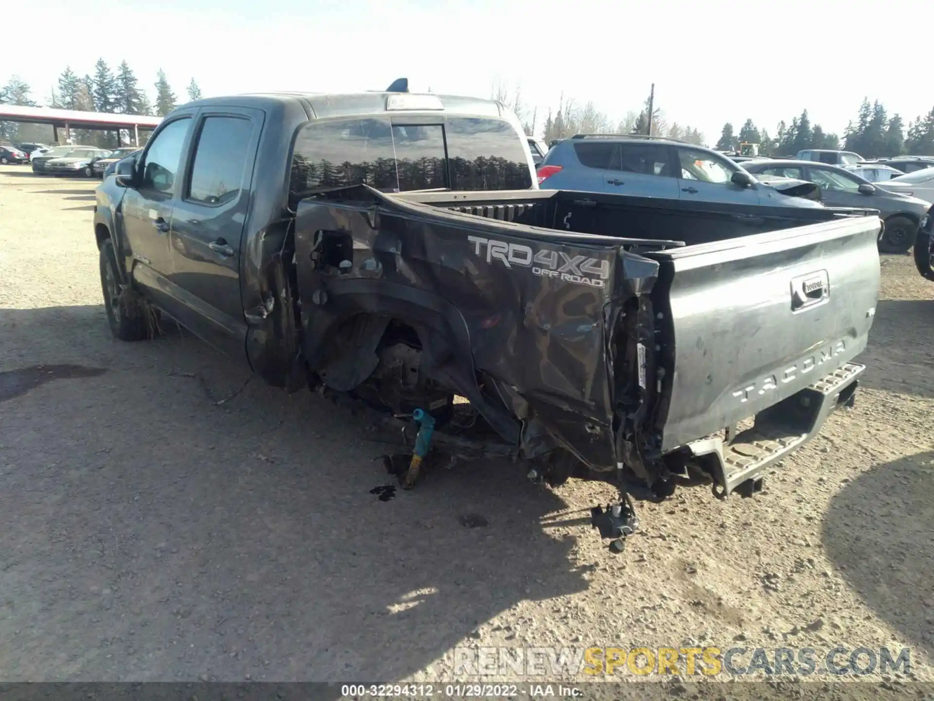 3 Photograph of a damaged car 3TMCZ5ANXMM408115 TOYOTA TACOMA 4WD 2021