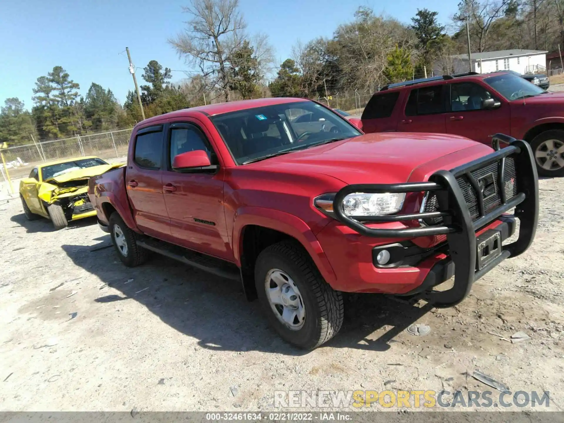 1 Photograph of a damaged car 3TMCZ5ANXMM413461 TOYOTA TACOMA 4WD 2021