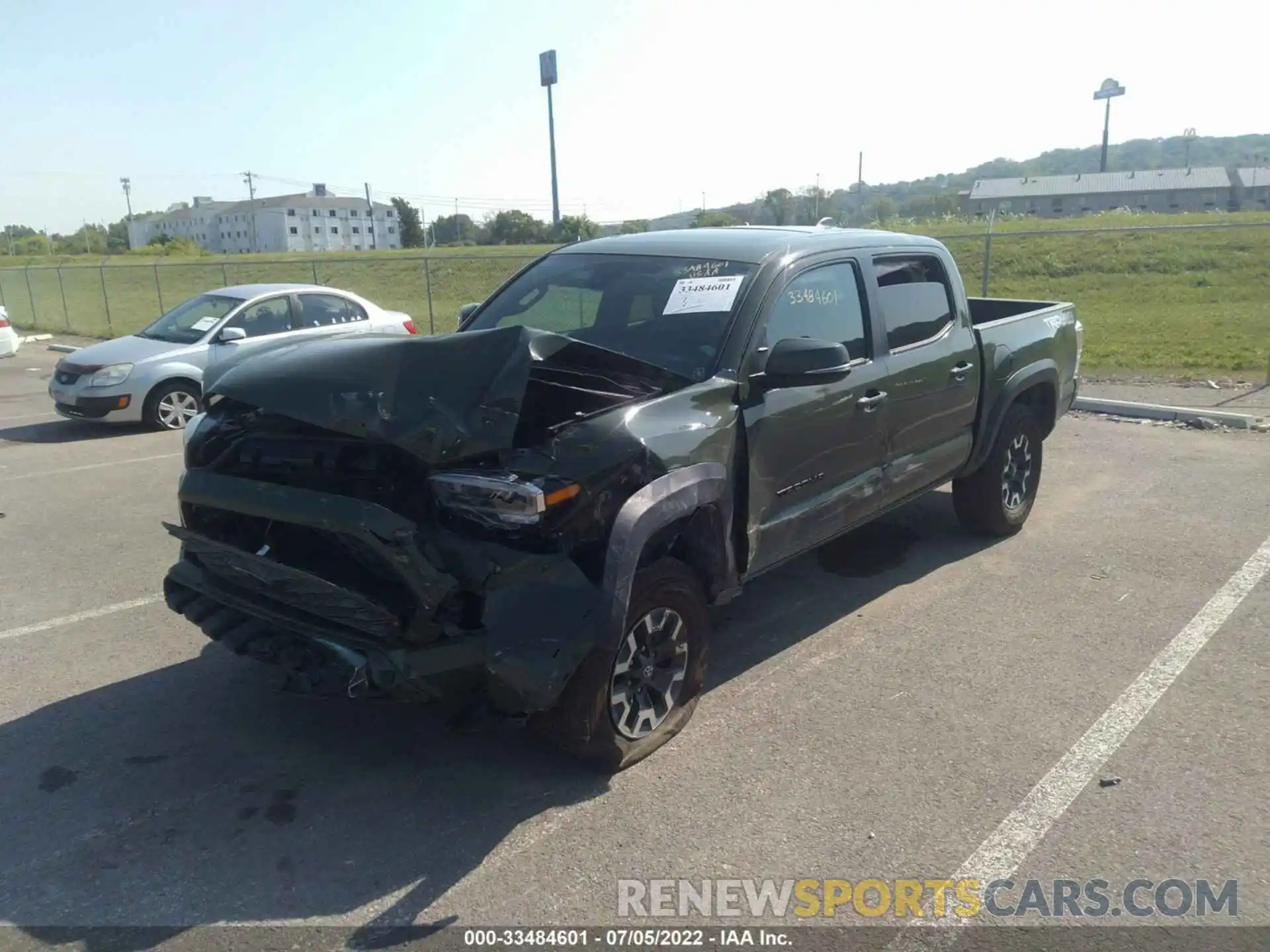 2 Photograph of a damaged car 3TMCZ5ANXMM423777 TOYOTA TACOMA 4WD 2021