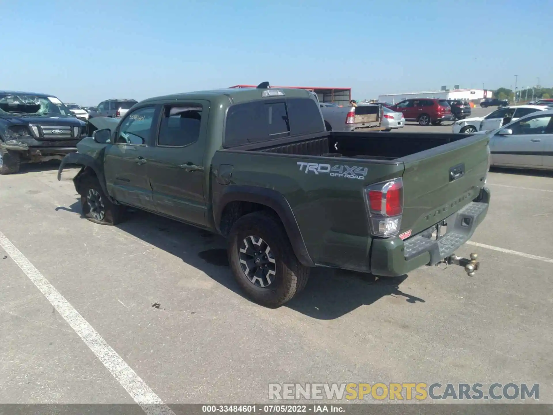 3 Photograph of a damaged car 3TMCZ5ANXMM423777 TOYOTA TACOMA 4WD 2021