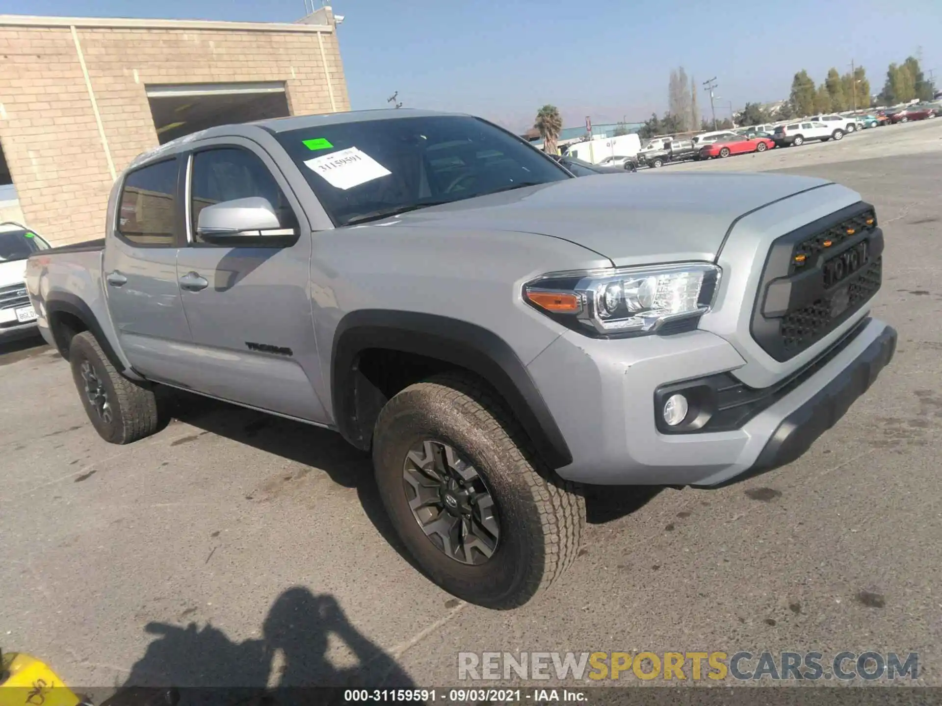 1 Photograph of a damaged car 3TMCZ5ANXMM428977 TOYOTA TACOMA 4WD 2021