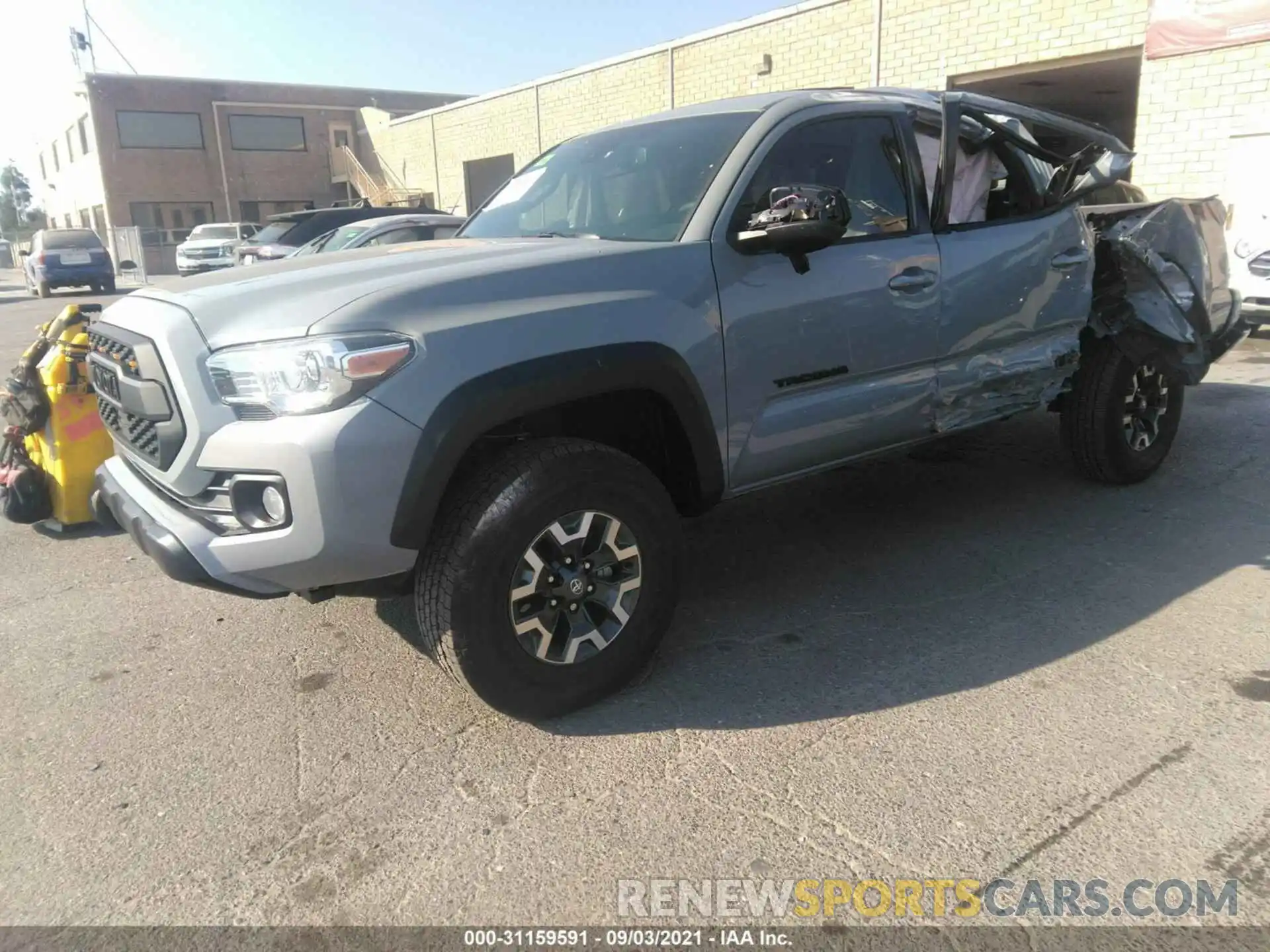 2 Photograph of a damaged car 3TMCZ5ANXMM428977 TOYOTA TACOMA 4WD 2021