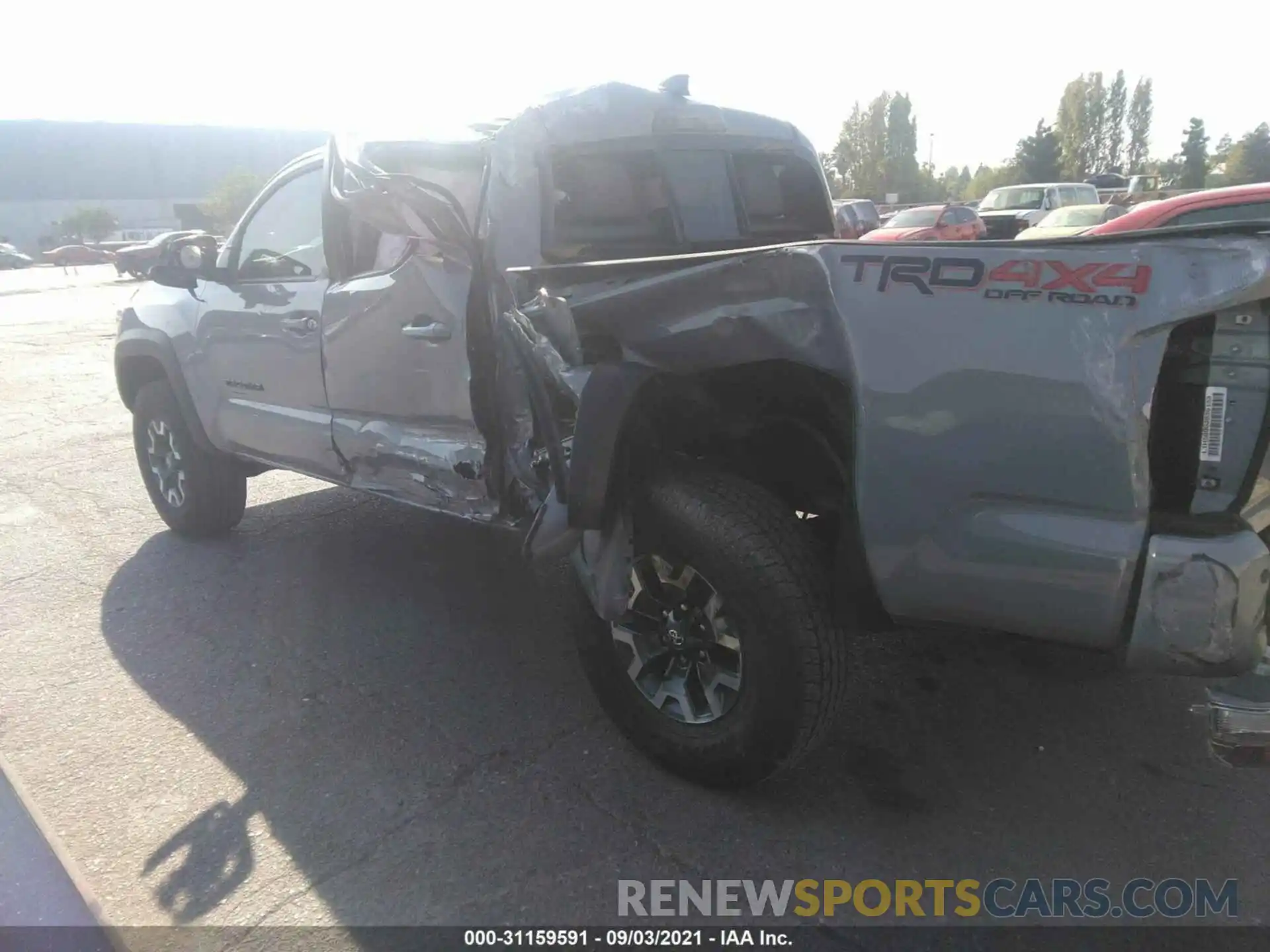 3 Photograph of a damaged car 3TMCZ5ANXMM428977 TOYOTA TACOMA 4WD 2021