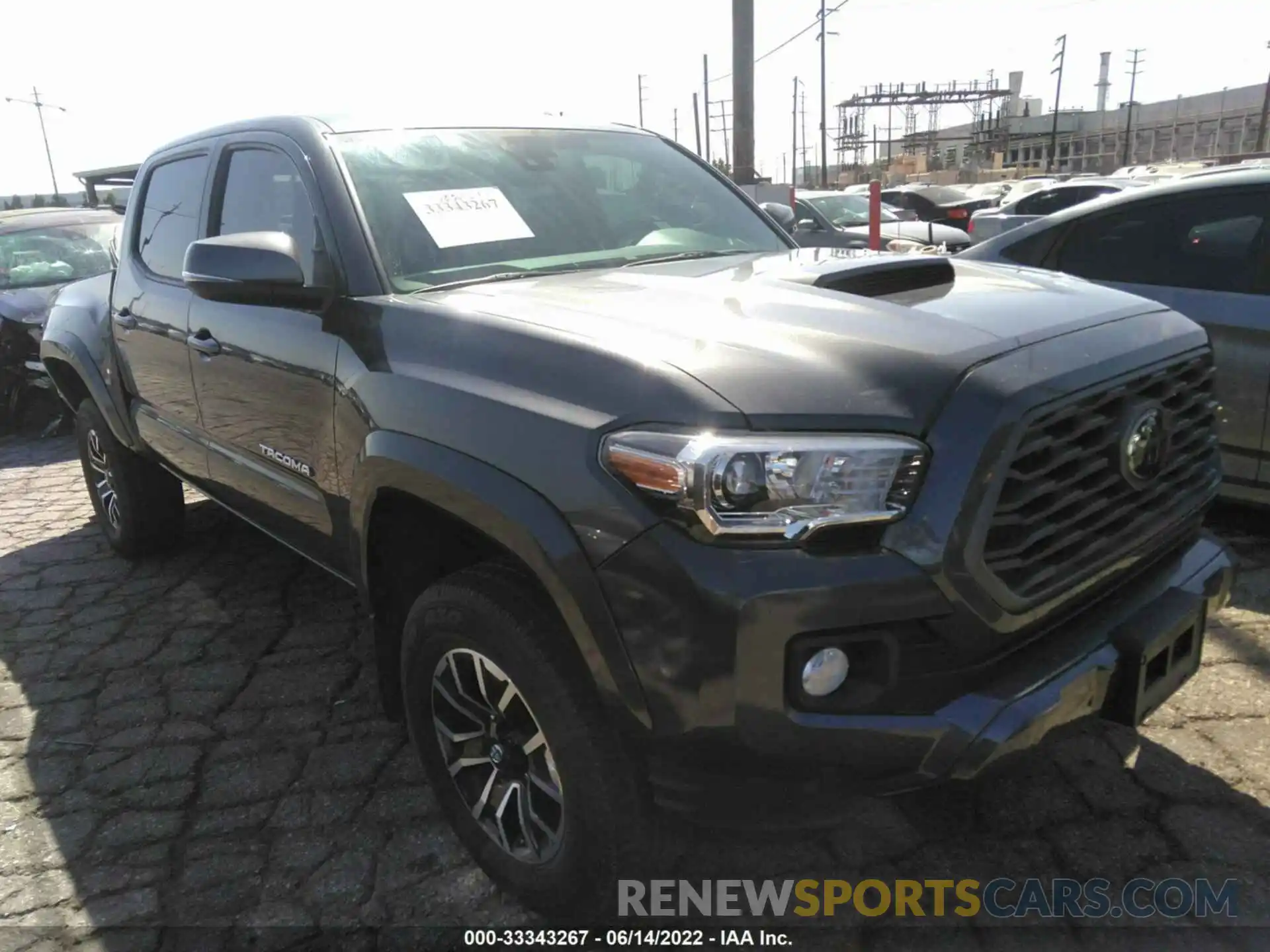 1 Photograph of a damaged car 3TMCZ5ANXMM434472 TOYOTA TACOMA 4WD 2021