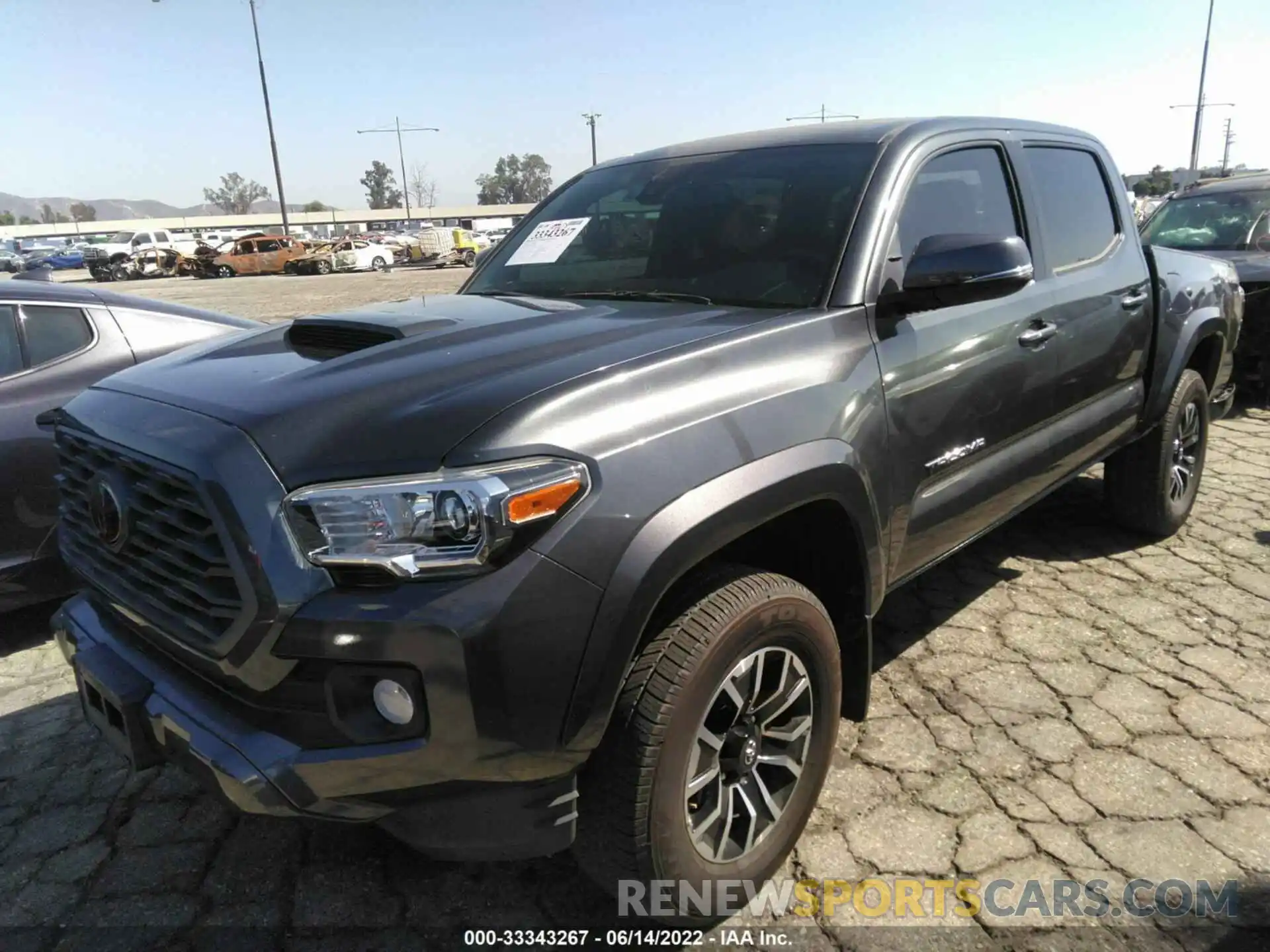 2 Photograph of a damaged car 3TMCZ5ANXMM434472 TOYOTA TACOMA 4WD 2021