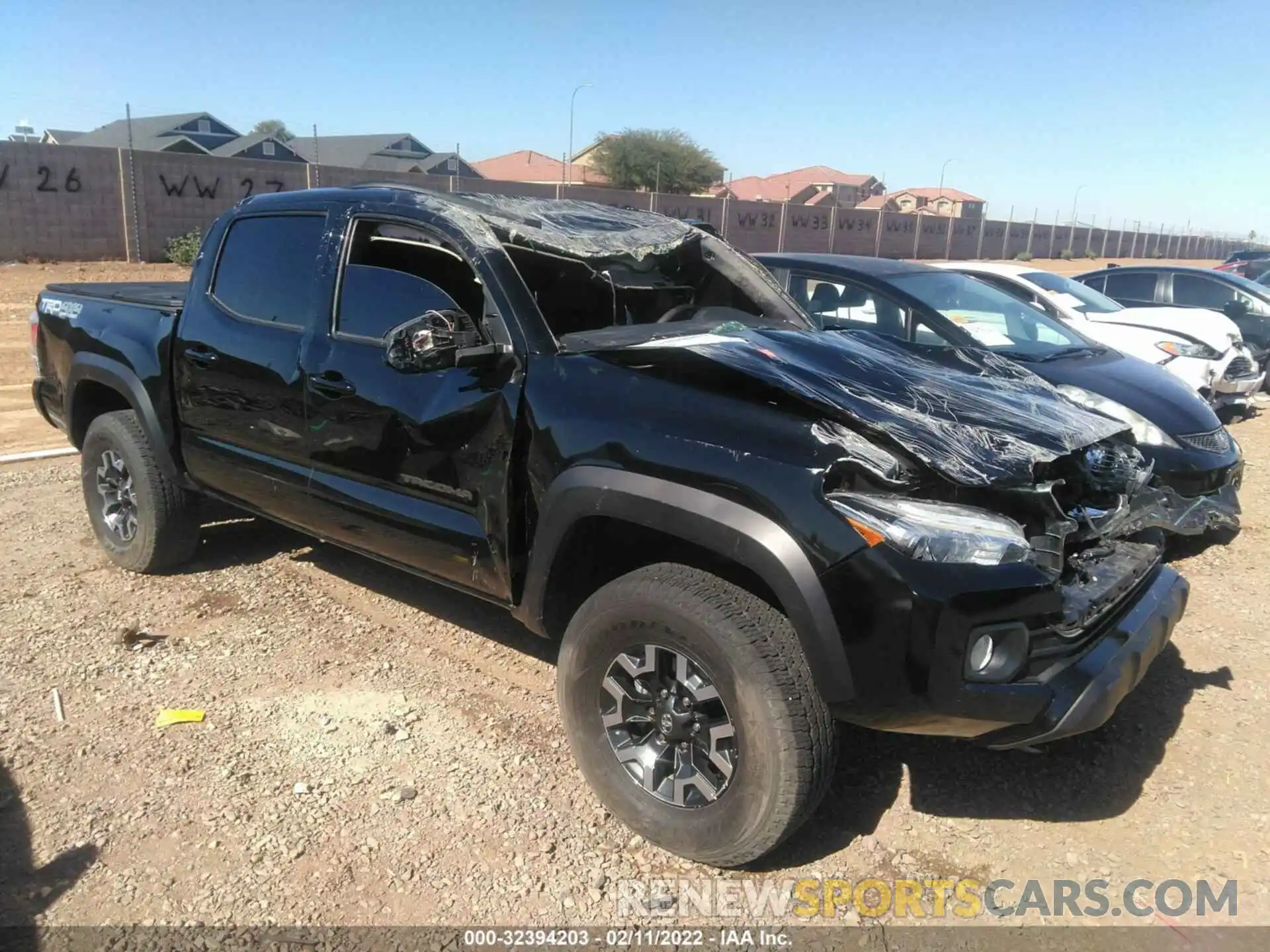 1 Photograph of a damaged car 3TMCZ5ANXMM435282 TOYOTA TACOMA 4WD 2021