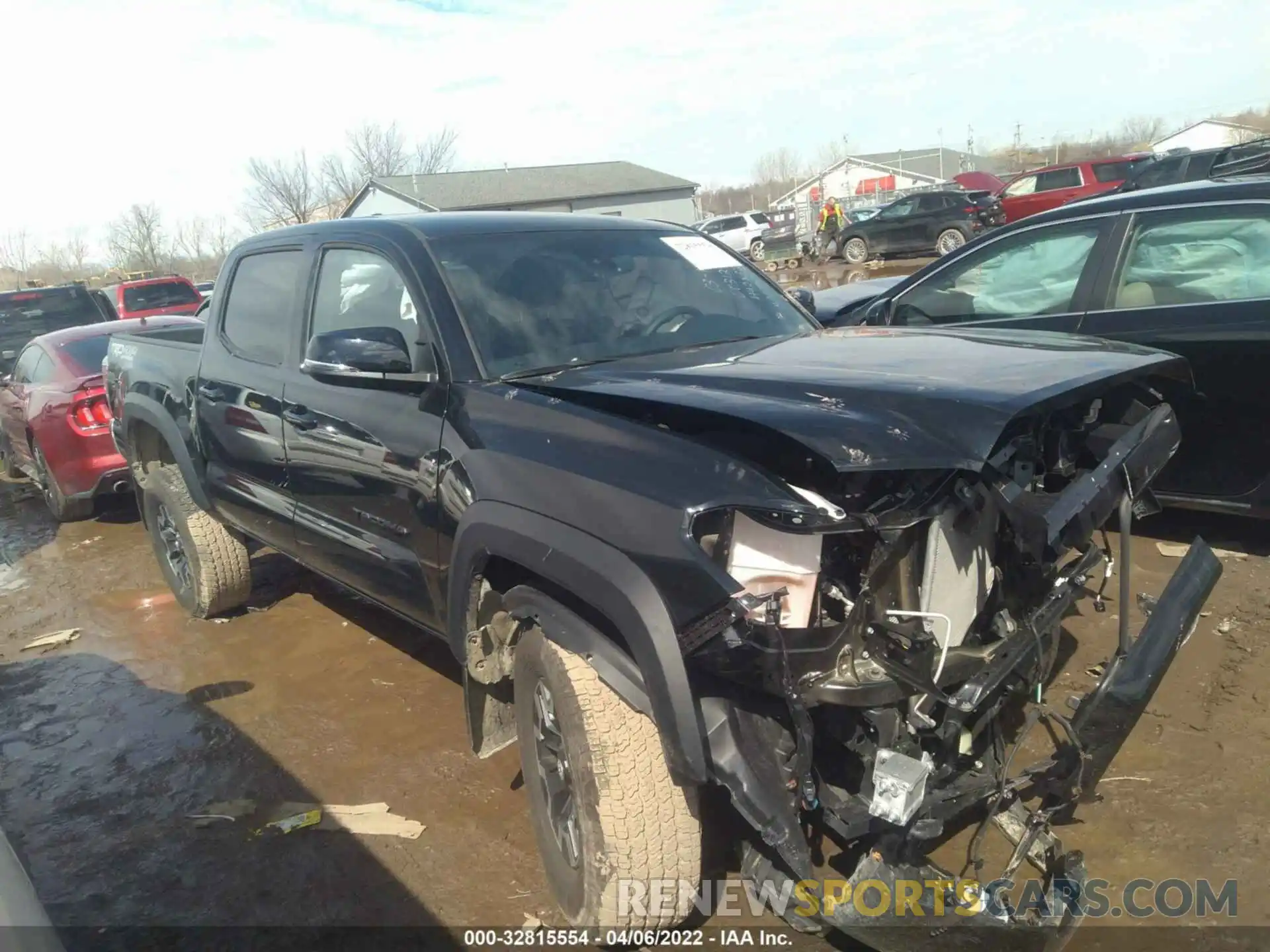 1 Photograph of a damaged car 3TMCZ5ANXMM442832 TOYOTA TACOMA 4WD 2021