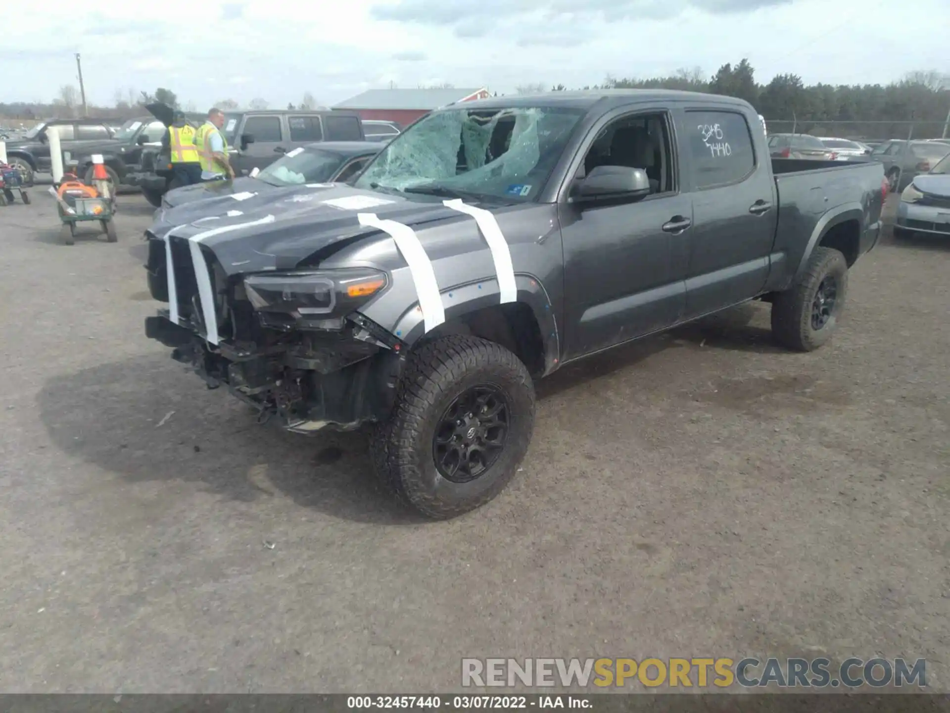 2 Photograph of a damaged car 3TMDZ5BN1MM106702 TOYOTA TACOMA 4WD 2021