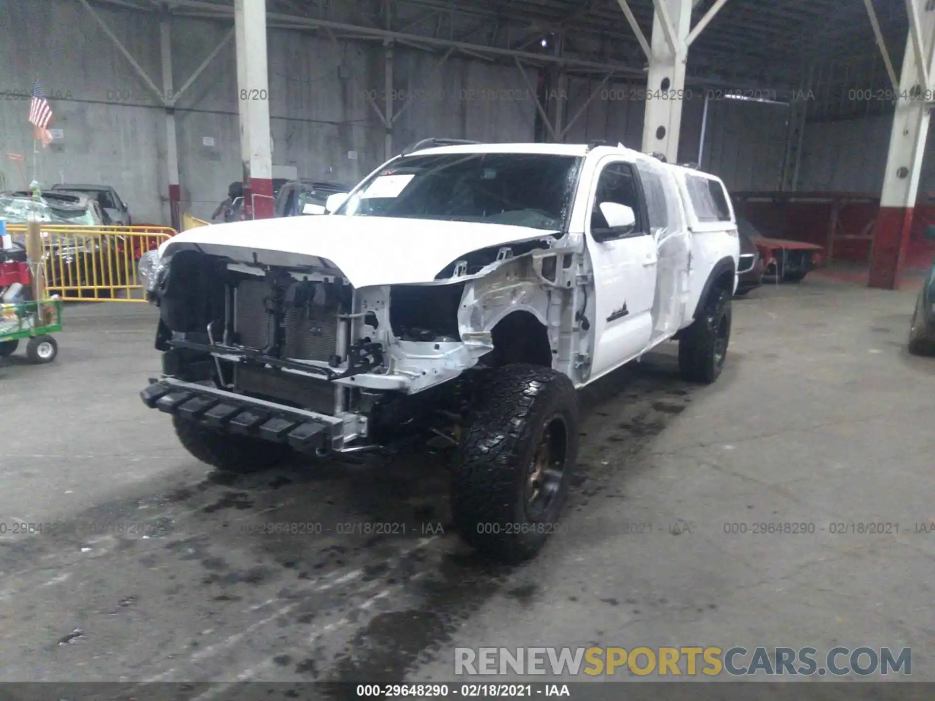 2 Photograph of a damaged car 3TMDZ5BN2MM098786 TOYOTA TACOMA 4WD 2021