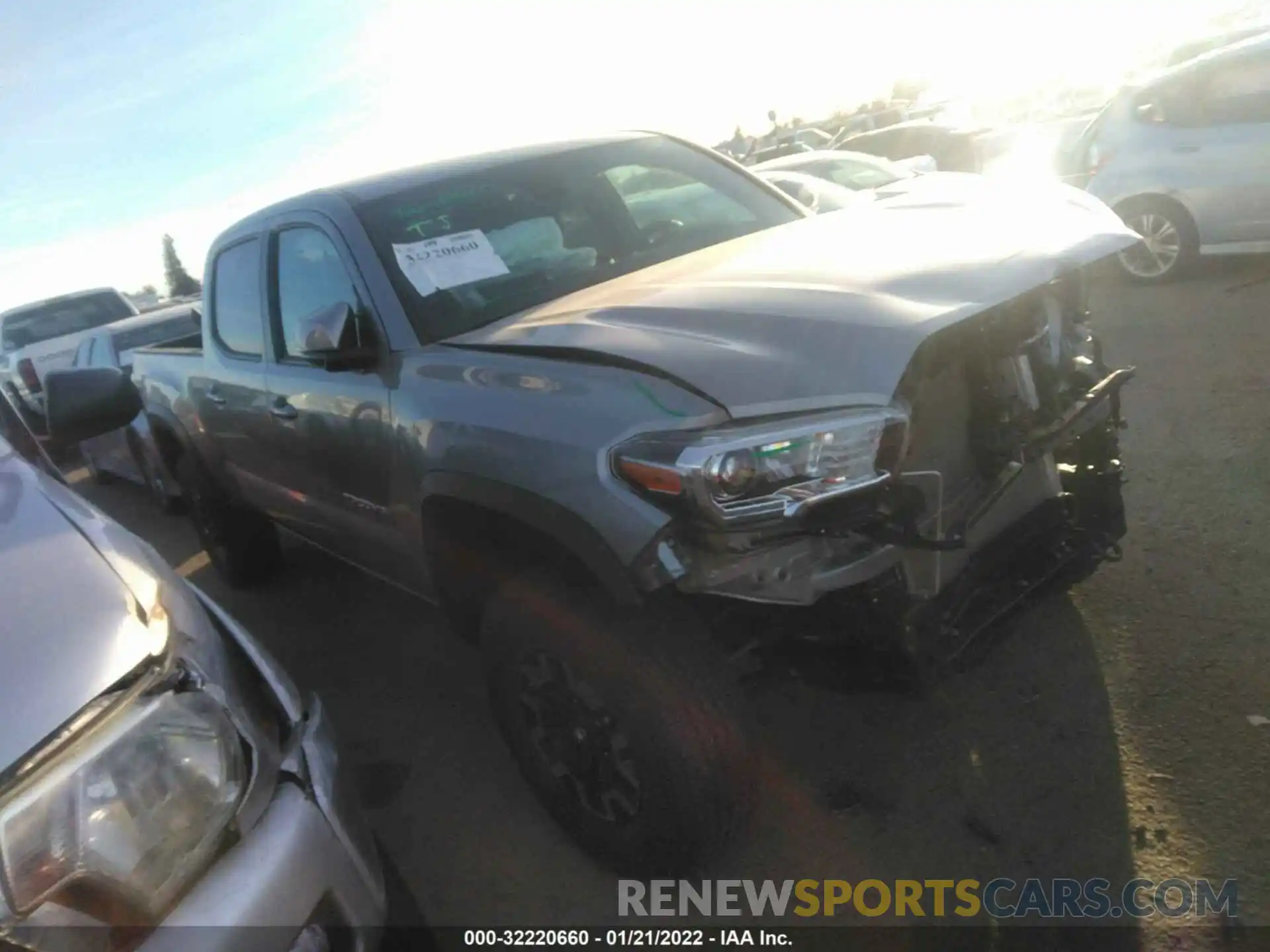 1 Photograph of a damaged car 3TMDZ5BN2MM105977 TOYOTA TACOMA 4WD 2021