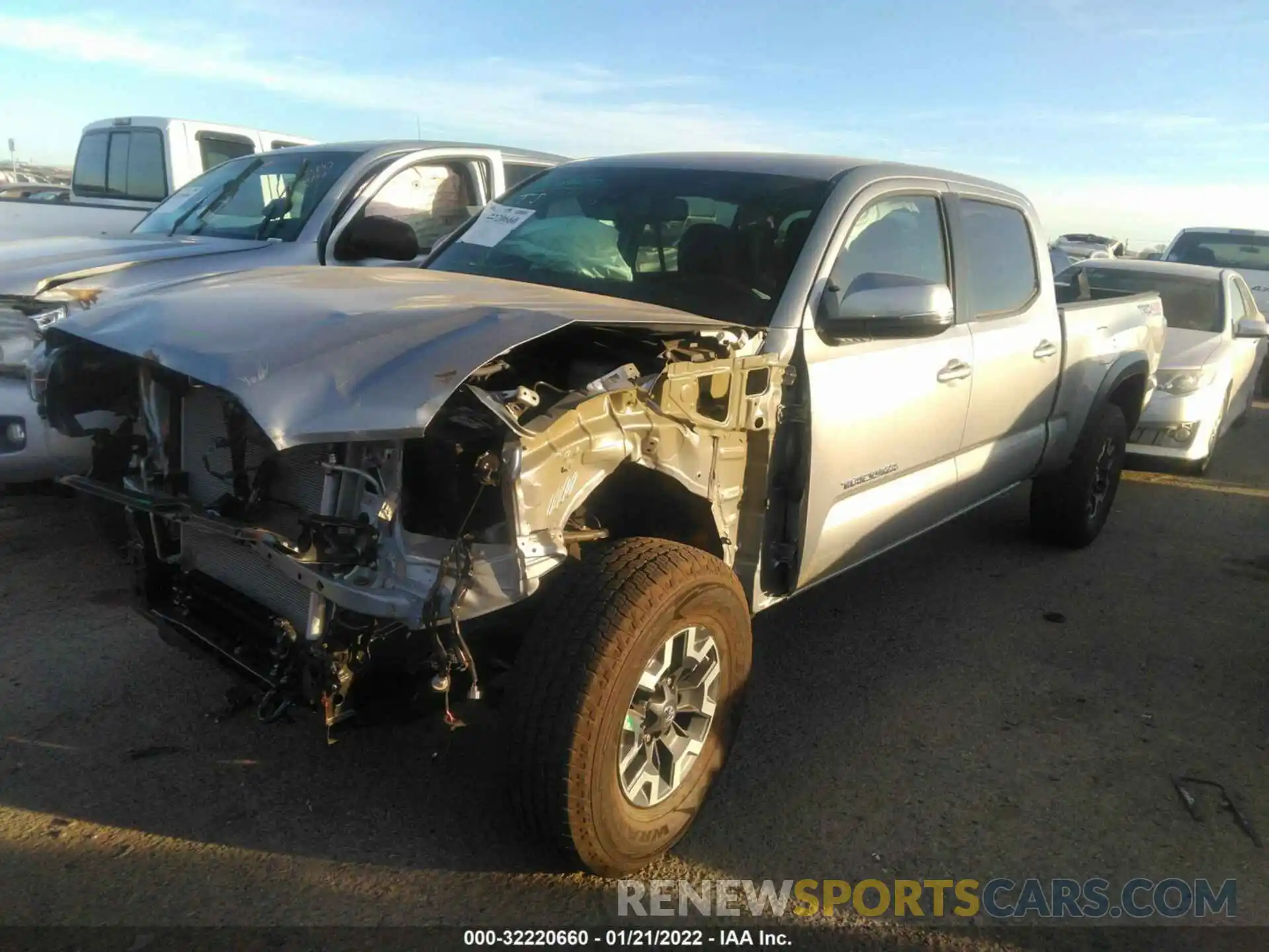 2 Photograph of a damaged car 3TMDZ5BN2MM105977 TOYOTA TACOMA 4WD 2021