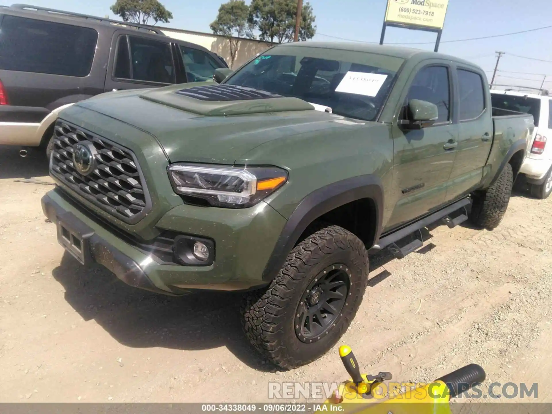 2 Photograph of a damaged car 3TMDZ5BN2MM108443 TOYOTA TACOMA 4WD 2021