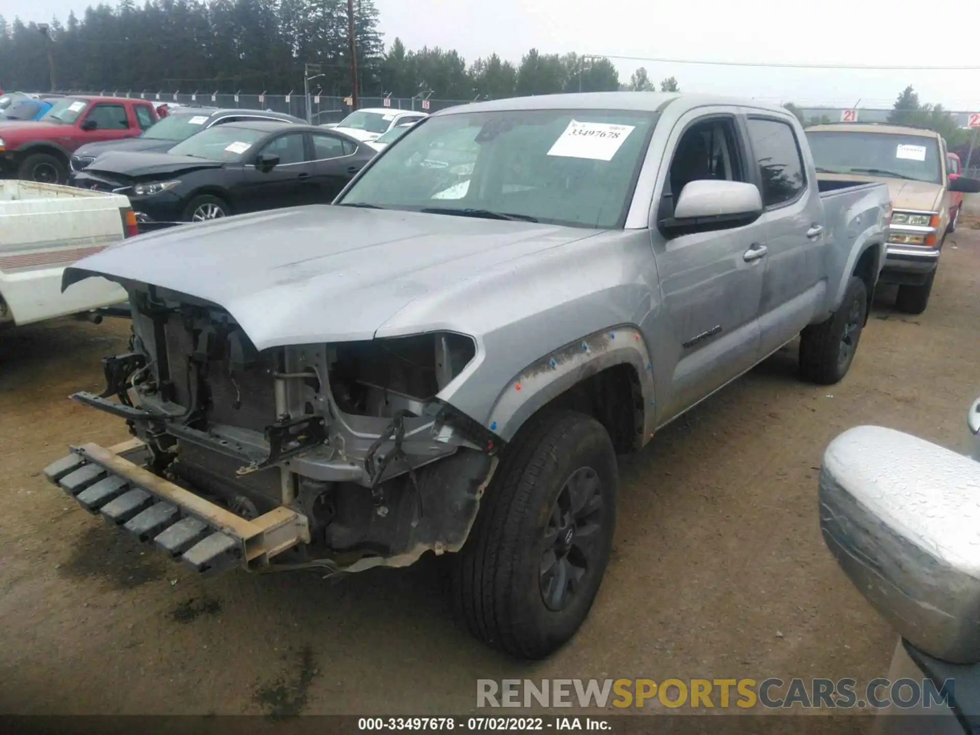 2 Photograph of a damaged car 3TMDZ5BN3MM106362 TOYOTA TACOMA 4WD 2021