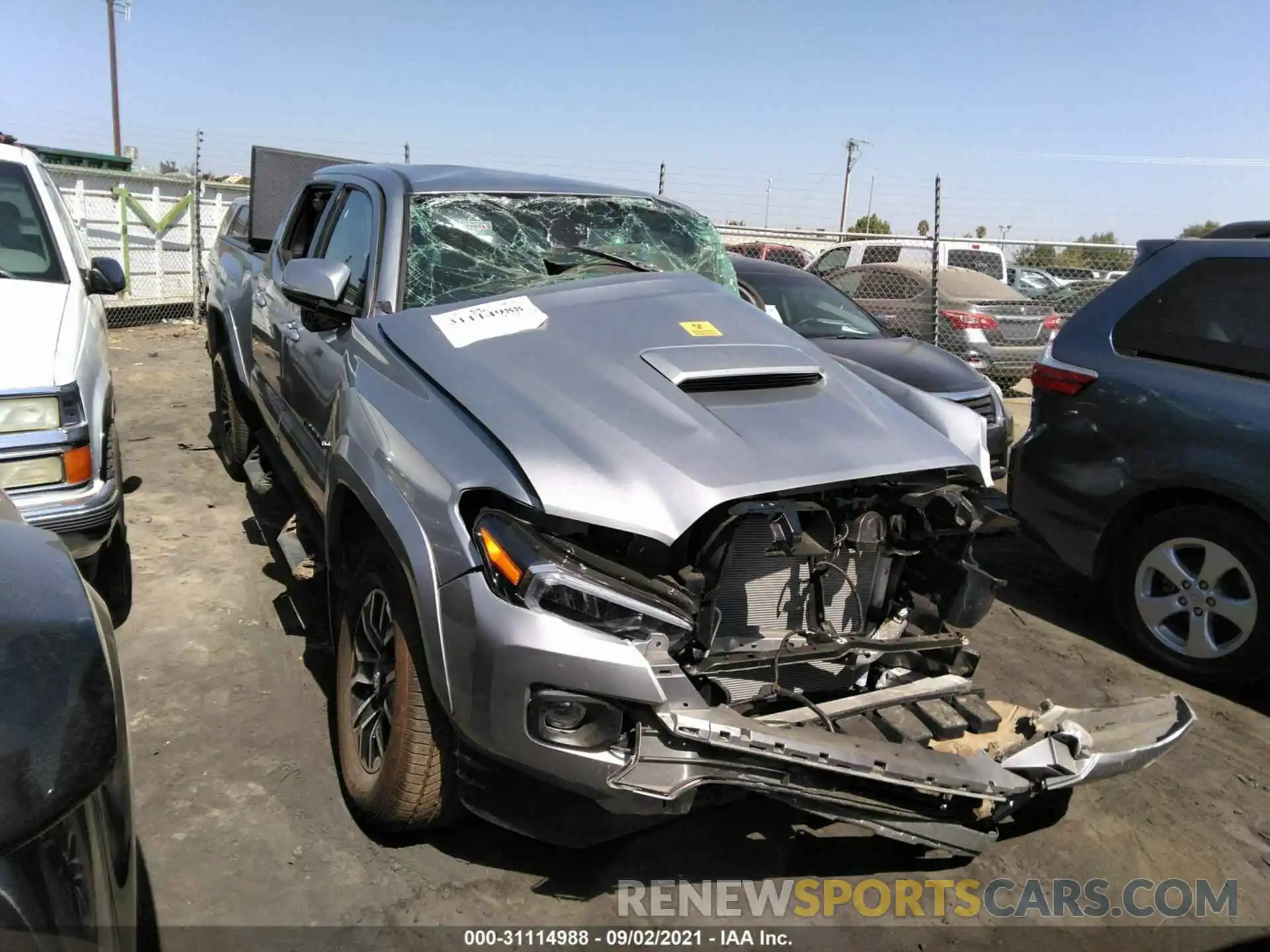 1 Photograph of a damaged car 3TMDZ5BN3MM117572 TOYOTA TACOMA 4WD 2021