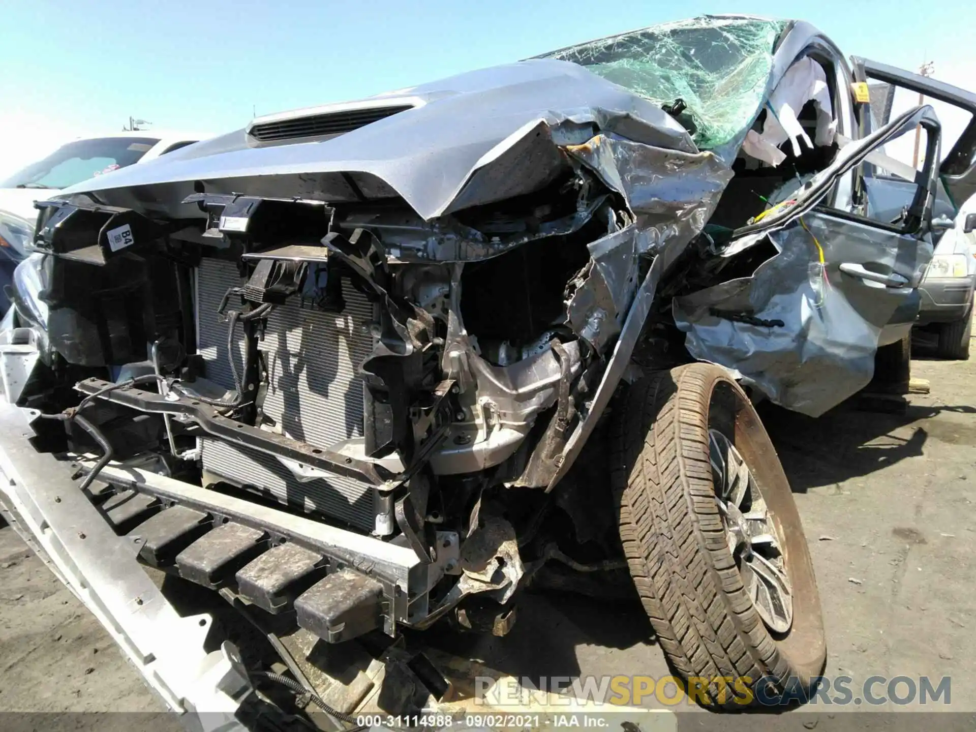 6 Photograph of a damaged car 3TMDZ5BN3MM117572 TOYOTA TACOMA 4WD 2021