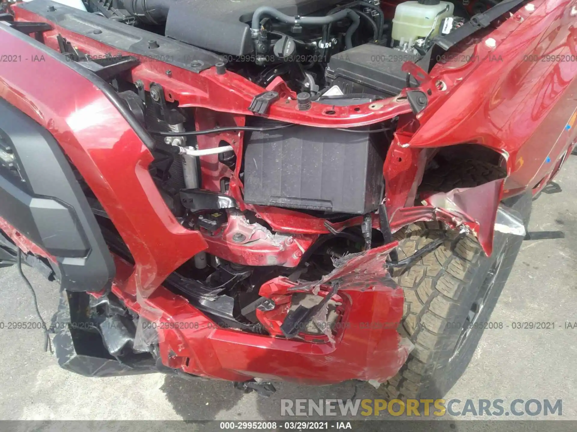 6 Photograph of a damaged car 3TMDZ5BN4MM101185 TOYOTA TACOMA 4WD 2021