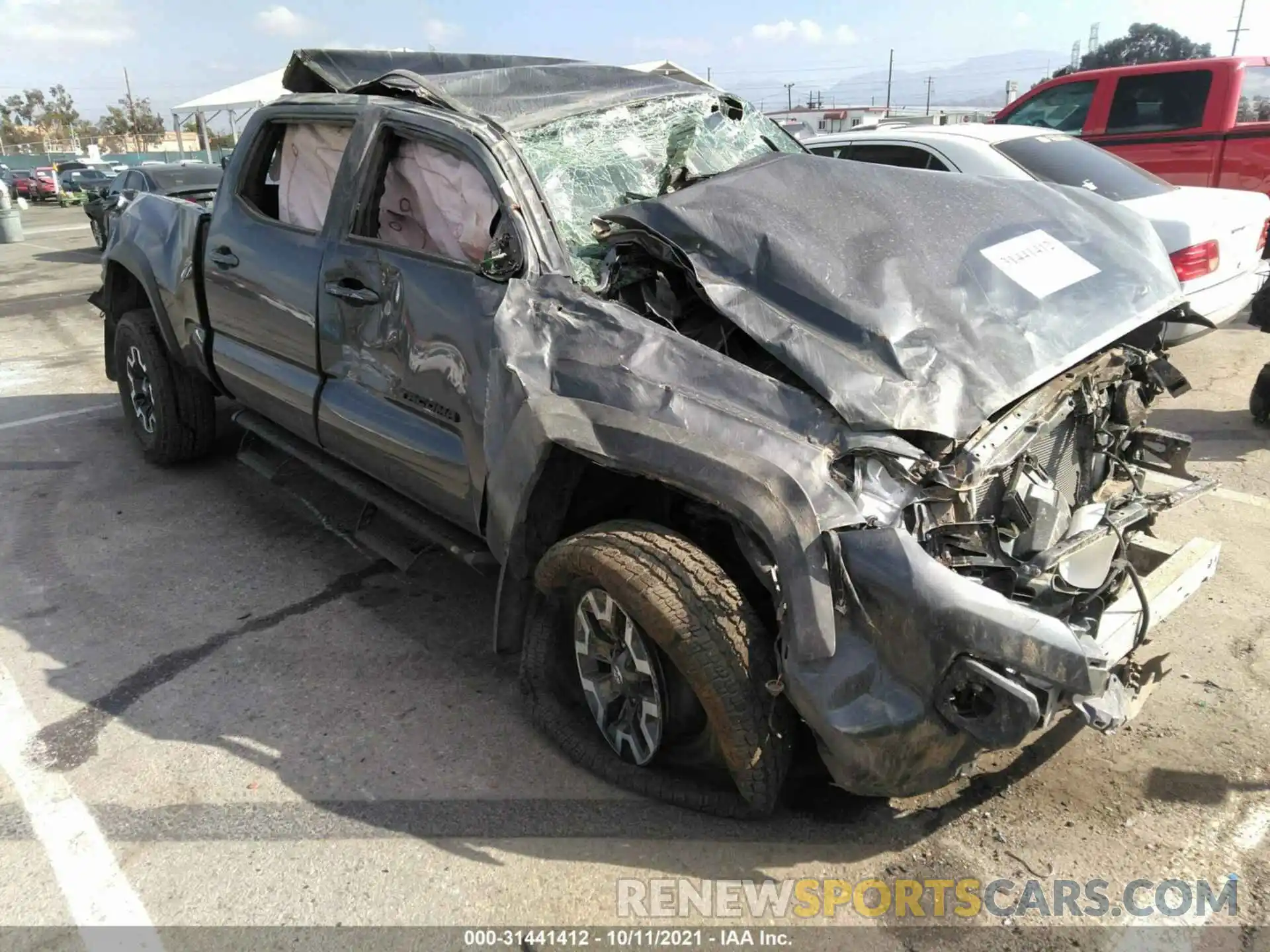 1 Photograph of a damaged car 3TMDZ5BN4MM102675 TOYOTA TACOMA 4WD 2021