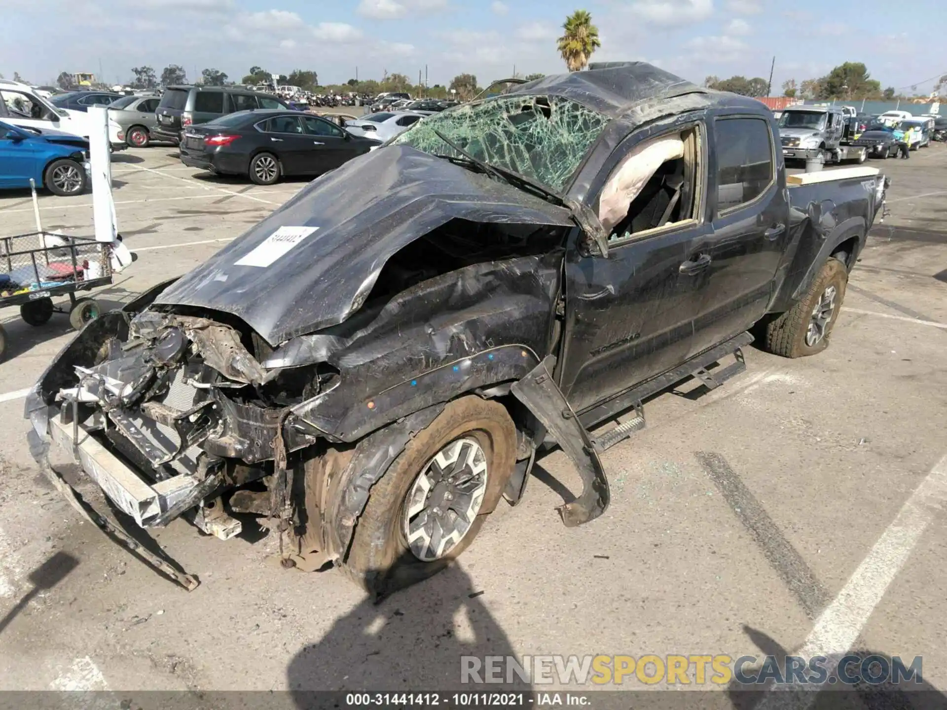 2 Photograph of a damaged car 3TMDZ5BN4MM102675 TOYOTA TACOMA 4WD 2021