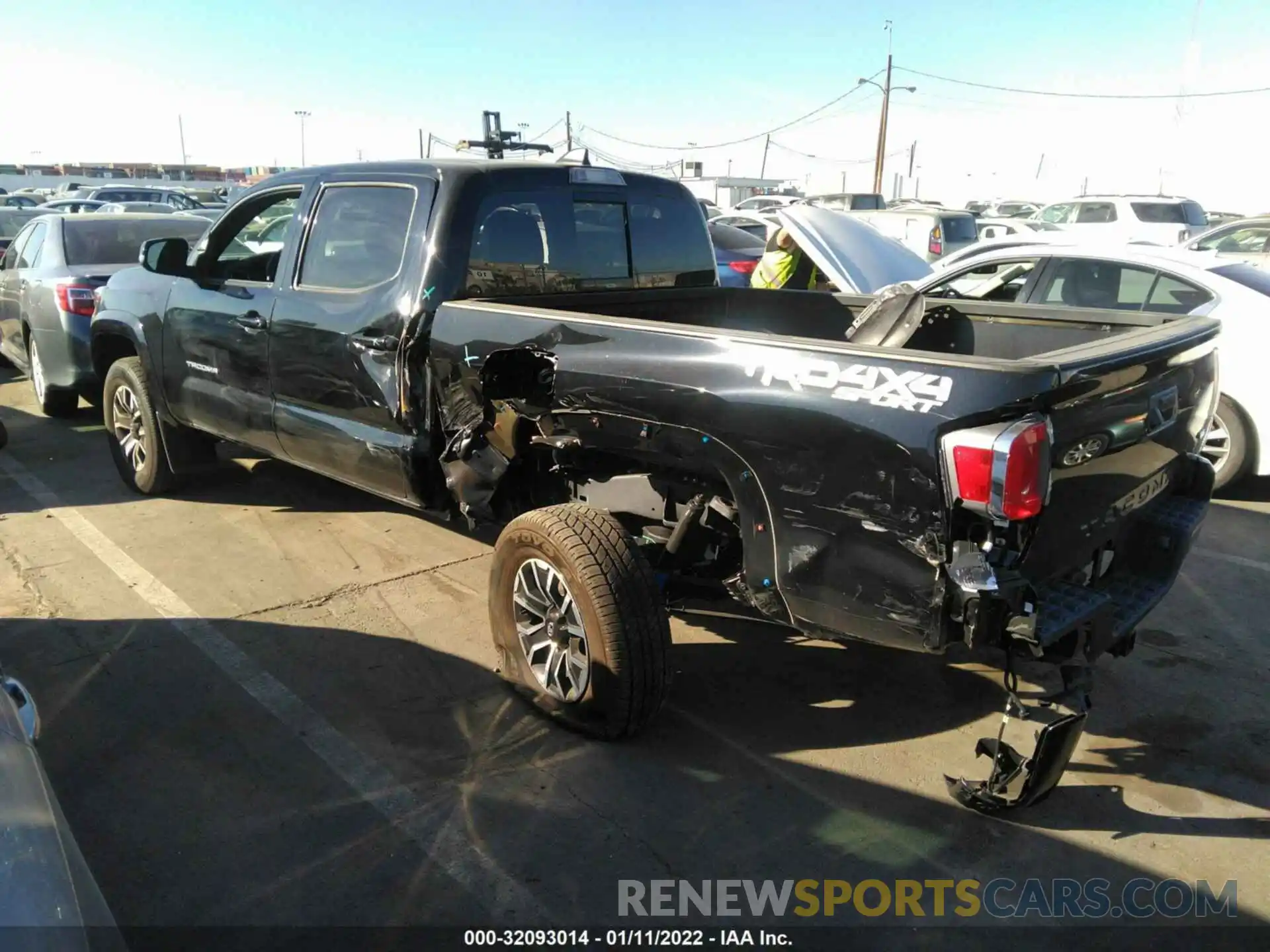 3 Photograph of a damaged car 3TMDZ5BN4MM110792 TOYOTA TACOMA 4WD 2021