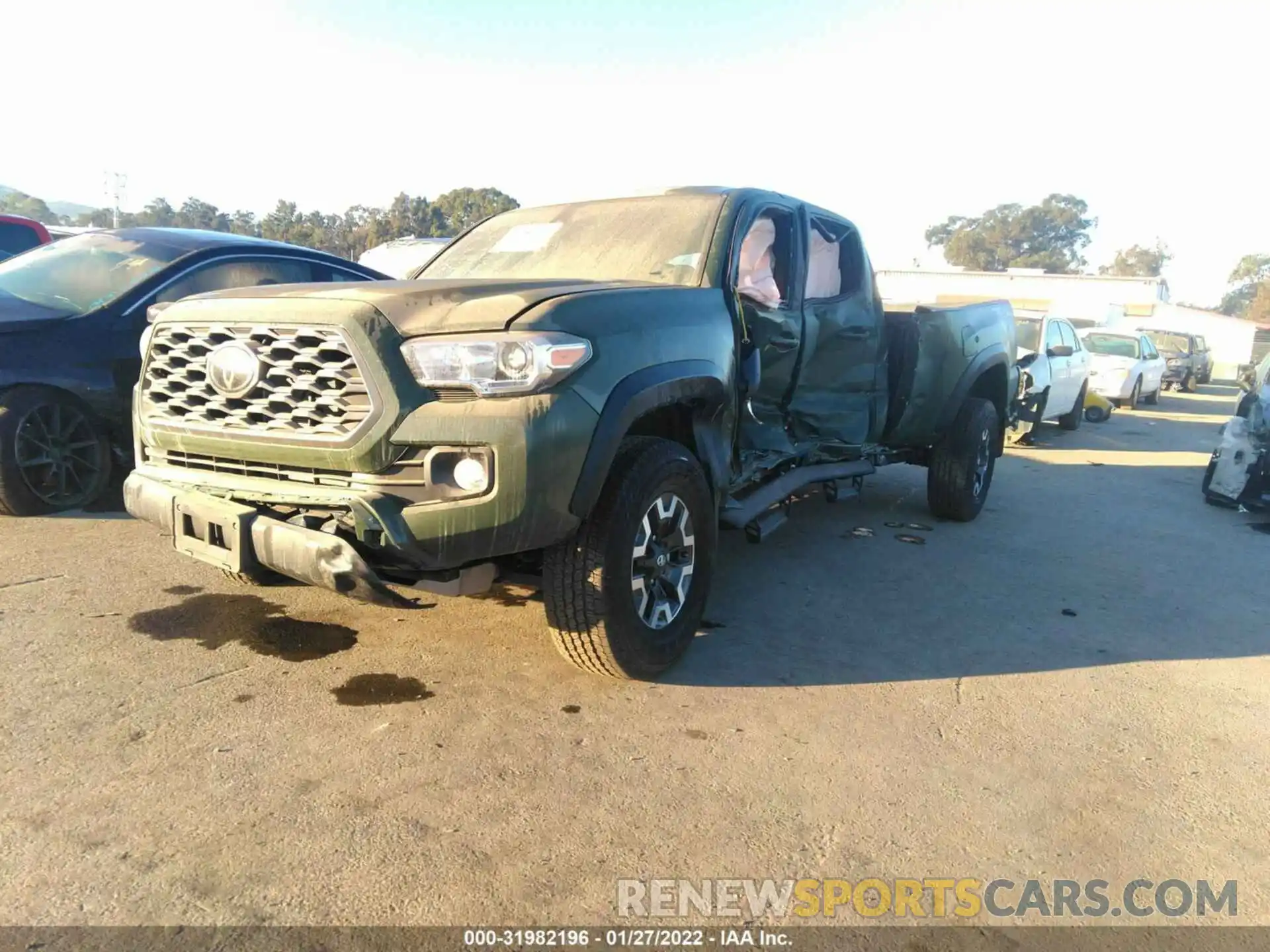 2 Photograph of a damaged car 3TMDZ5BN4MM120478 TOYOTA TACOMA 4WD 2021