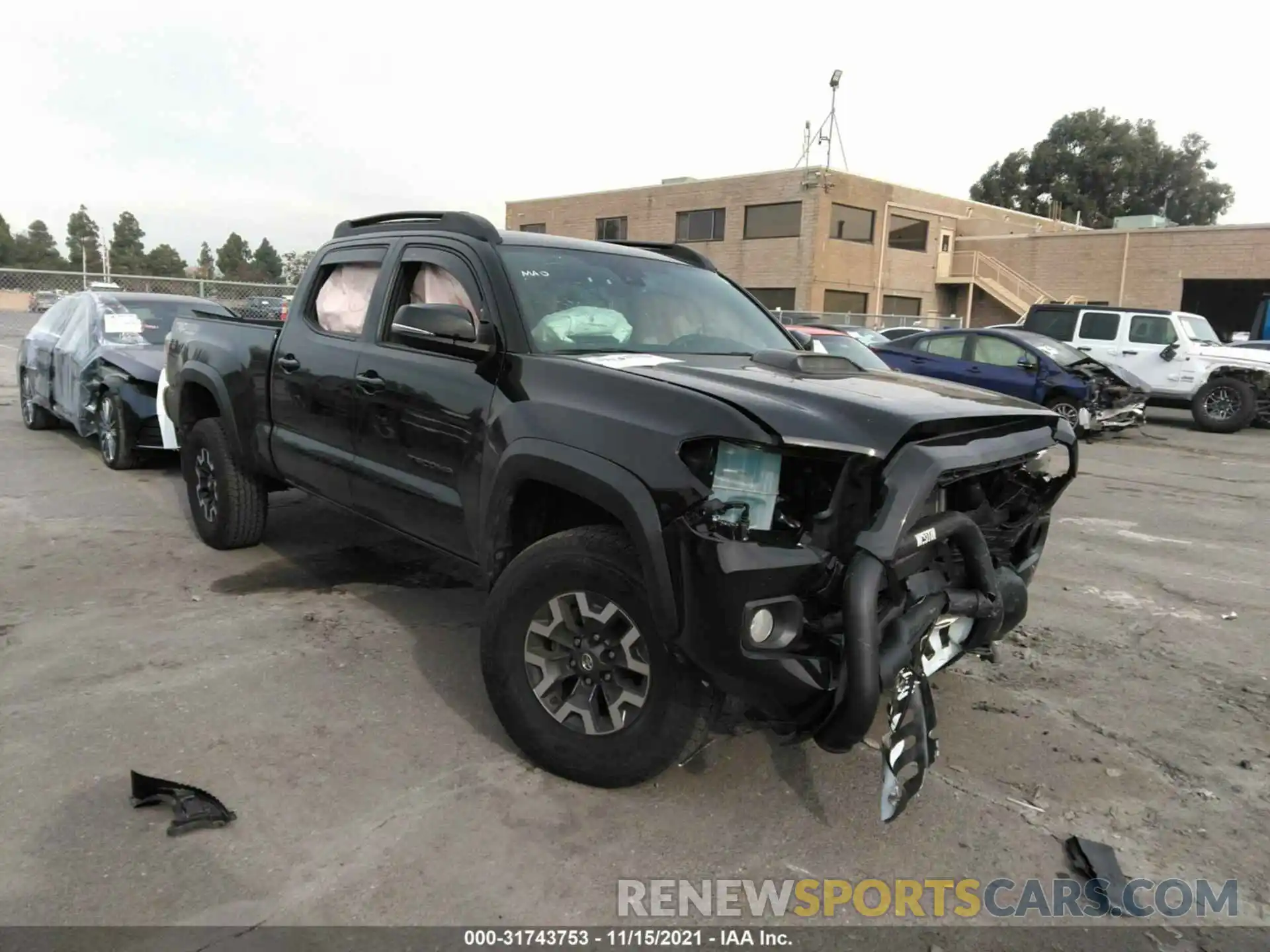 1 Photograph of a damaged car 3TMDZ5BN5MM100255 TOYOTA TACOMA 4WD 2021