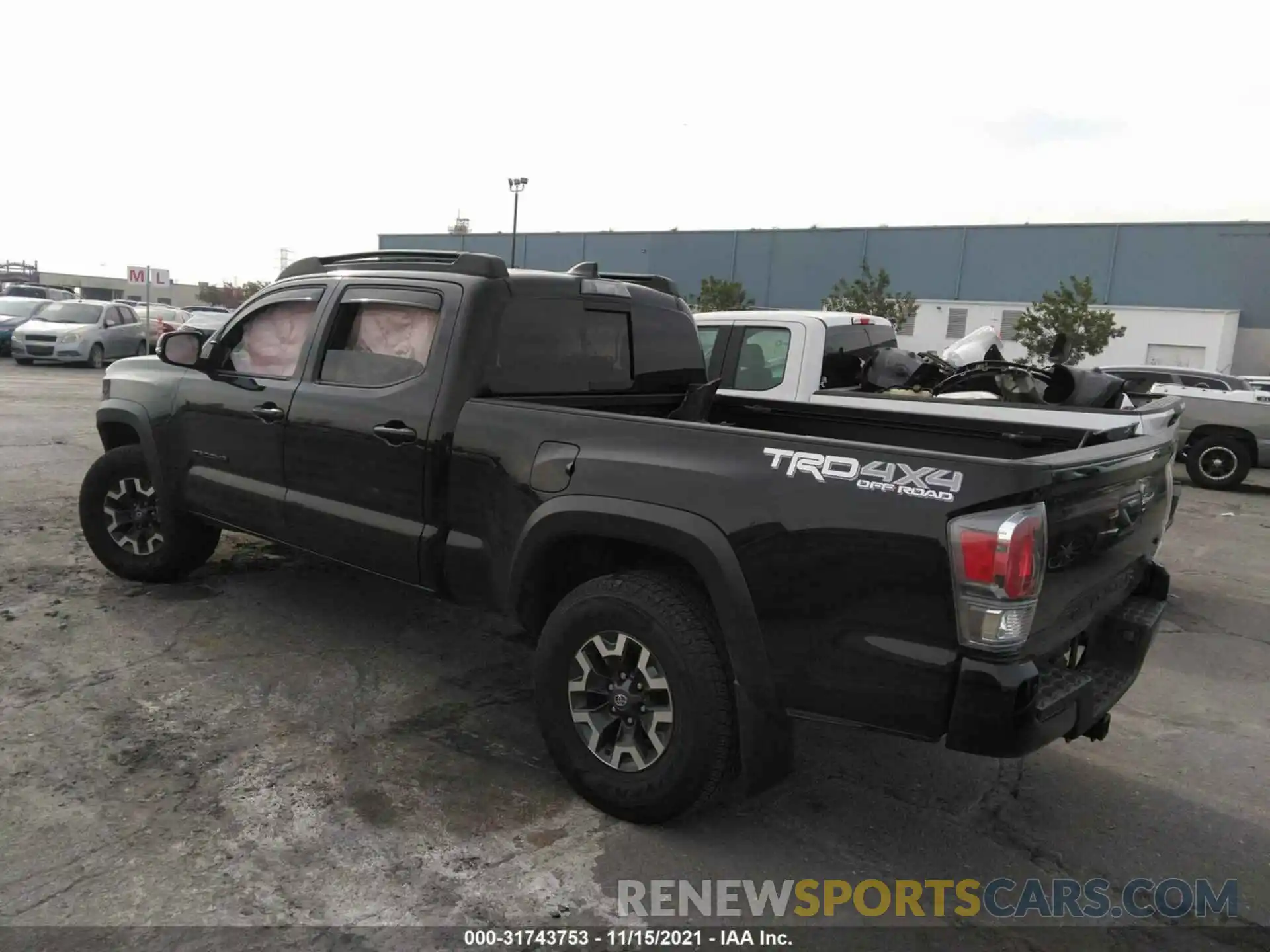 3 Photograph of a damaged car 3TMDZ5BN5MM100255 TOYOTA TACOMA 4WD 2021