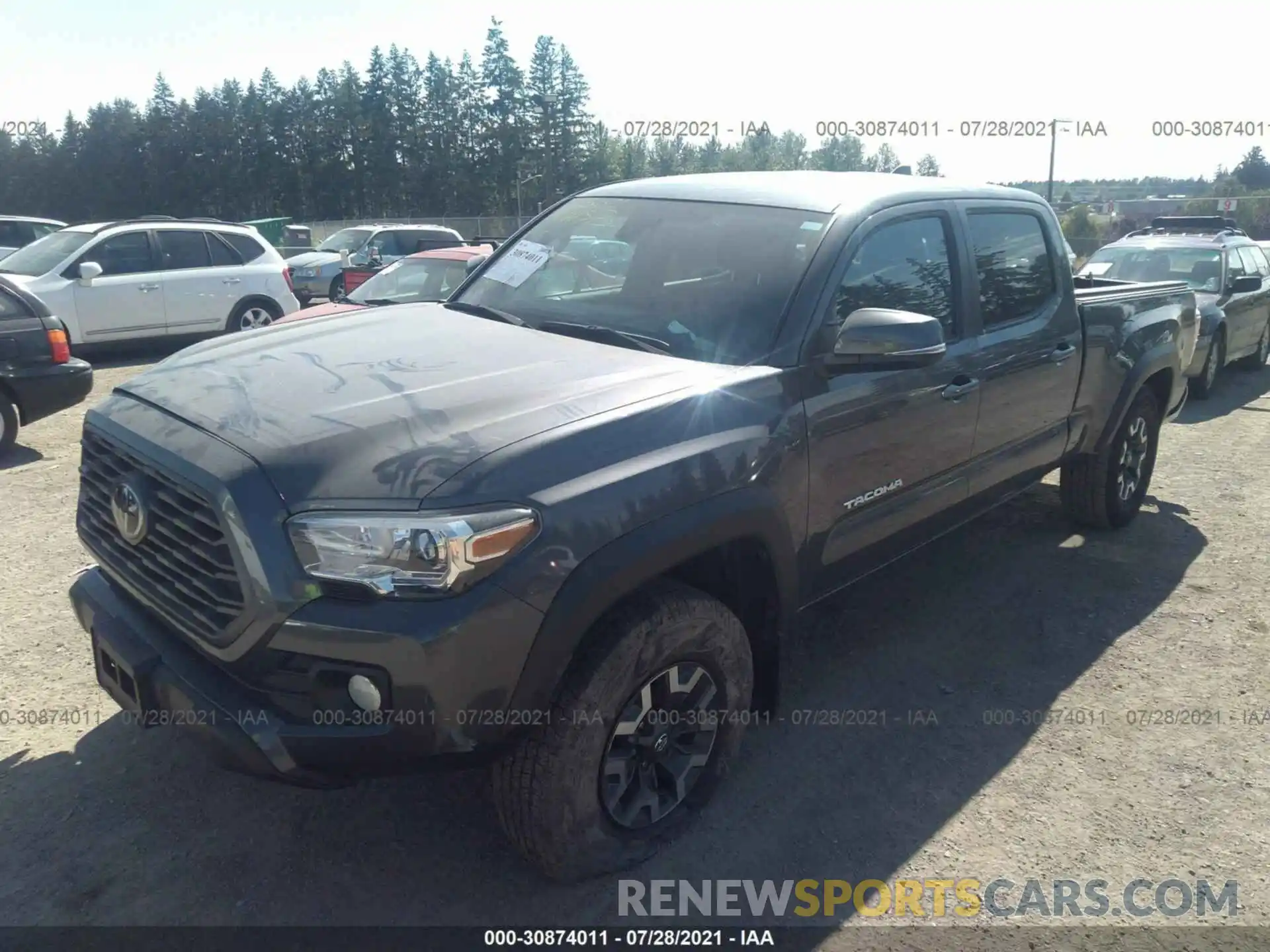 2 Photograph of a damaged car 3TMDZ5BN5MM103141 TOYOTA TACOMA 4WD 2021