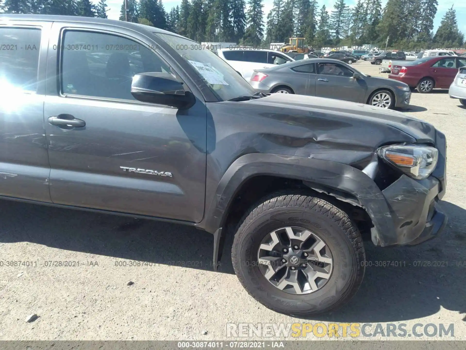 6 Photograph of a damaged car 3TMDZ5BN5MM103141 TOYOTA TACOMA 4WD 2021