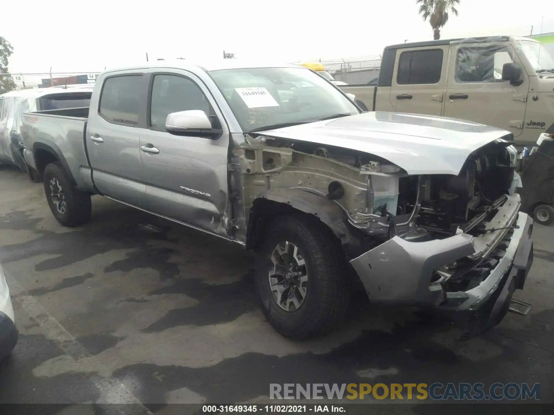 1 Photograph of a damaged car 3TMDZ5BN5MM105911 TOYOTA TACOMA 4WD 2021