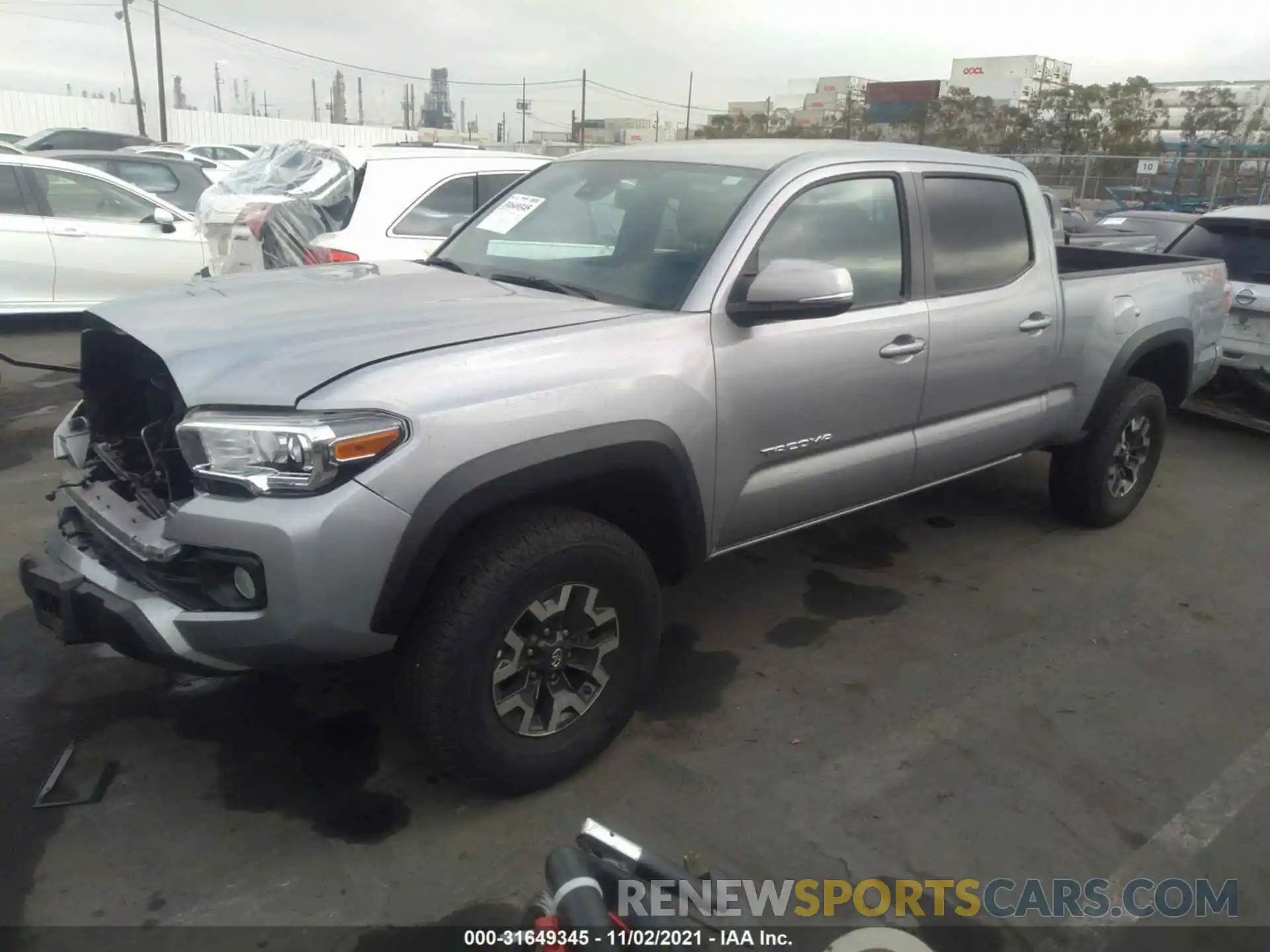 2 Photograph of a damaged car 3TMDZ5BN5MM105911 TOYOTA TACOMA 4WD 2021