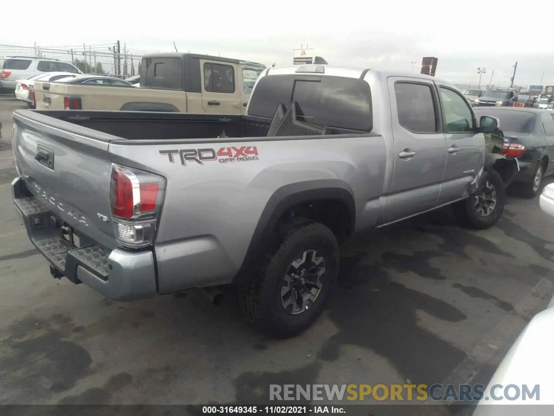 4 Фотография поврежденного автомобиля 3TMDZ5BN5MM105911 TOYOTA TACOMA 4WD 2021