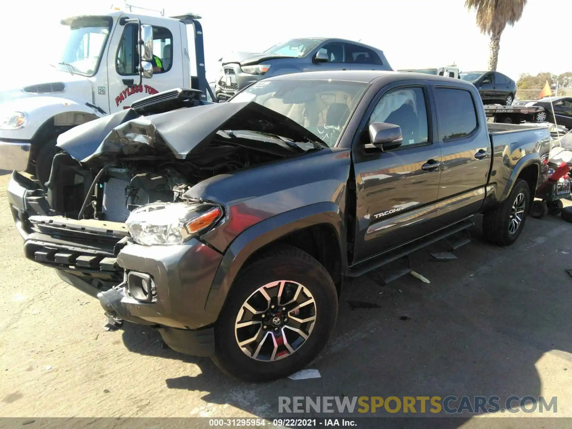 2 Photograph of a damaged car 3TMDZ5BN5MM105956 TOYOTA TACOMA 4WD 2021