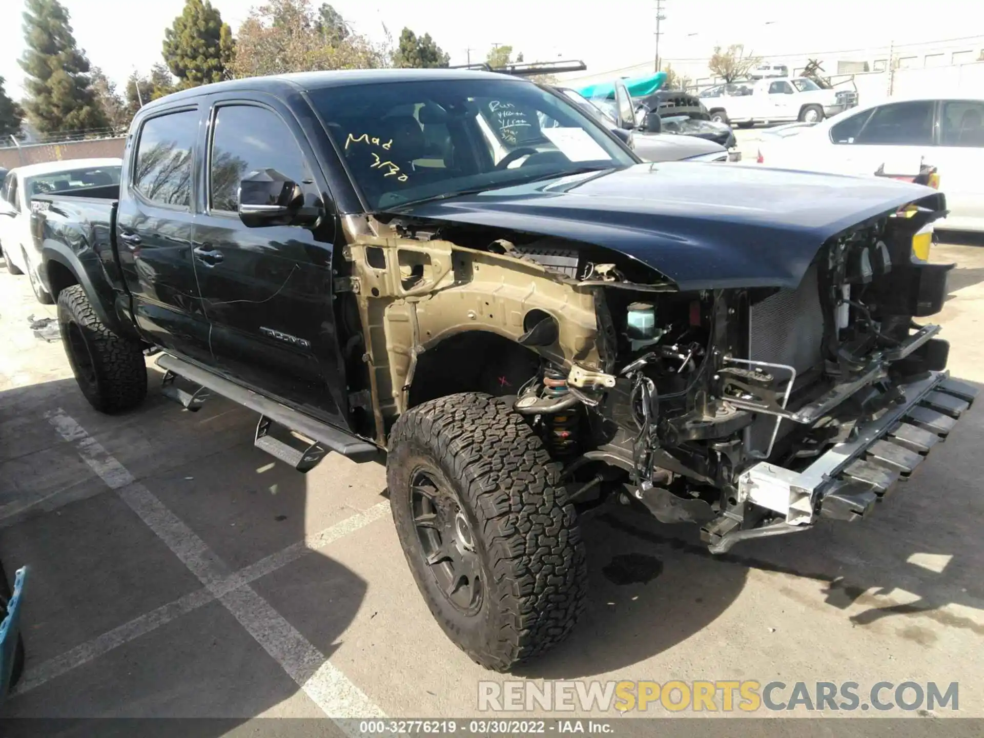 1 Photograph of a damaged car 3TMDZ5BN5MM114897 TOYOTA TACOMA 4WD 2021