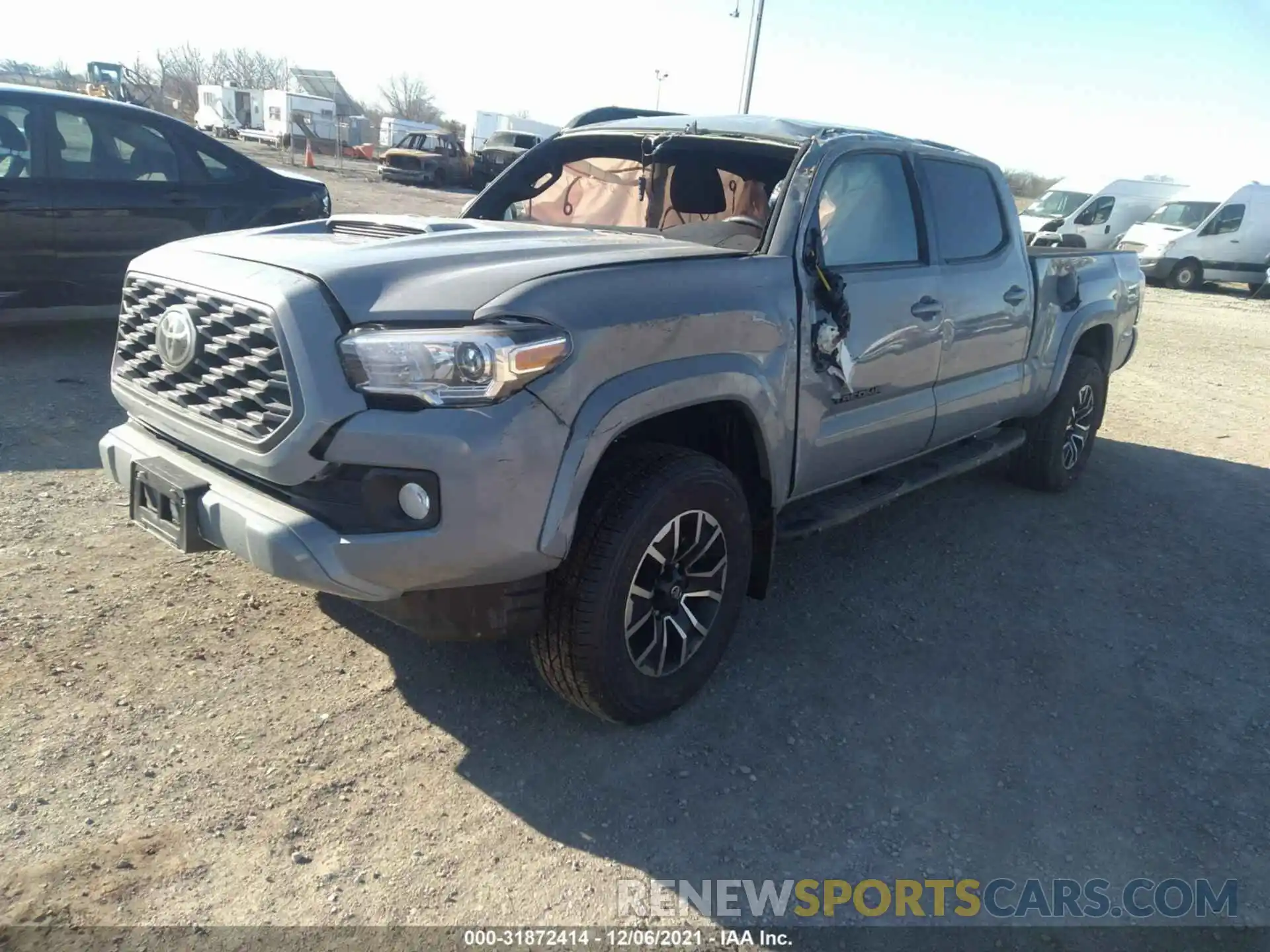 2 Photograph of a damaged car 3TMDZ5BN5MM116522 TOYOTA TACOMA 4WD 2021