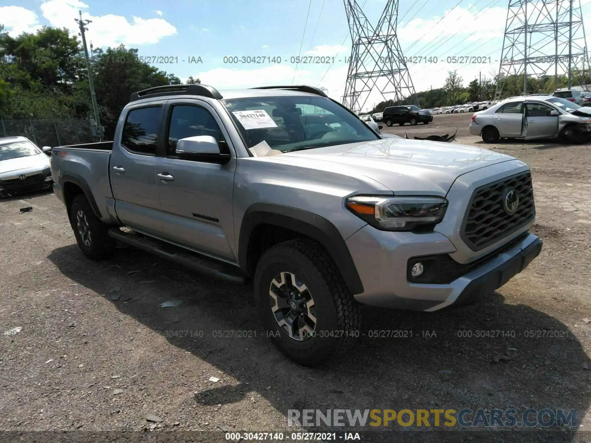 1 Photograph of a damaged car 3TMDZ5BN6MM100295 TOYOTA TACOMA 4WD 2021