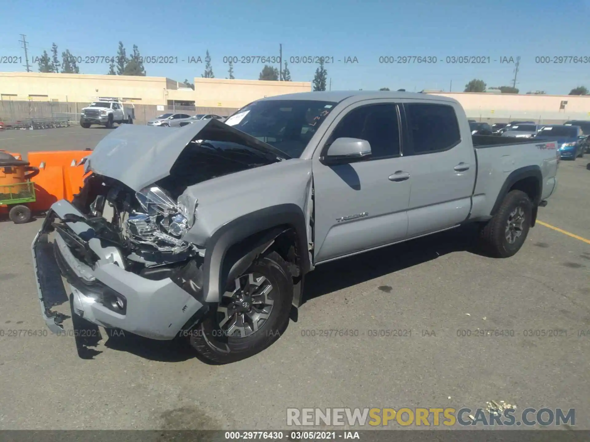 2 Photograph of a damaged car 3TMDZ5BN6MM102340 TOYOTA TACOMA 4WD 2021