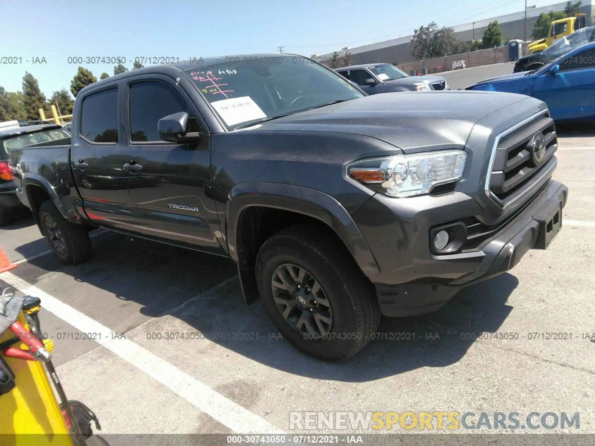 1 Photograph of a damaged car 3TMDZ5BN6MM103181 TOYOTA TACOMA 4WD 2021