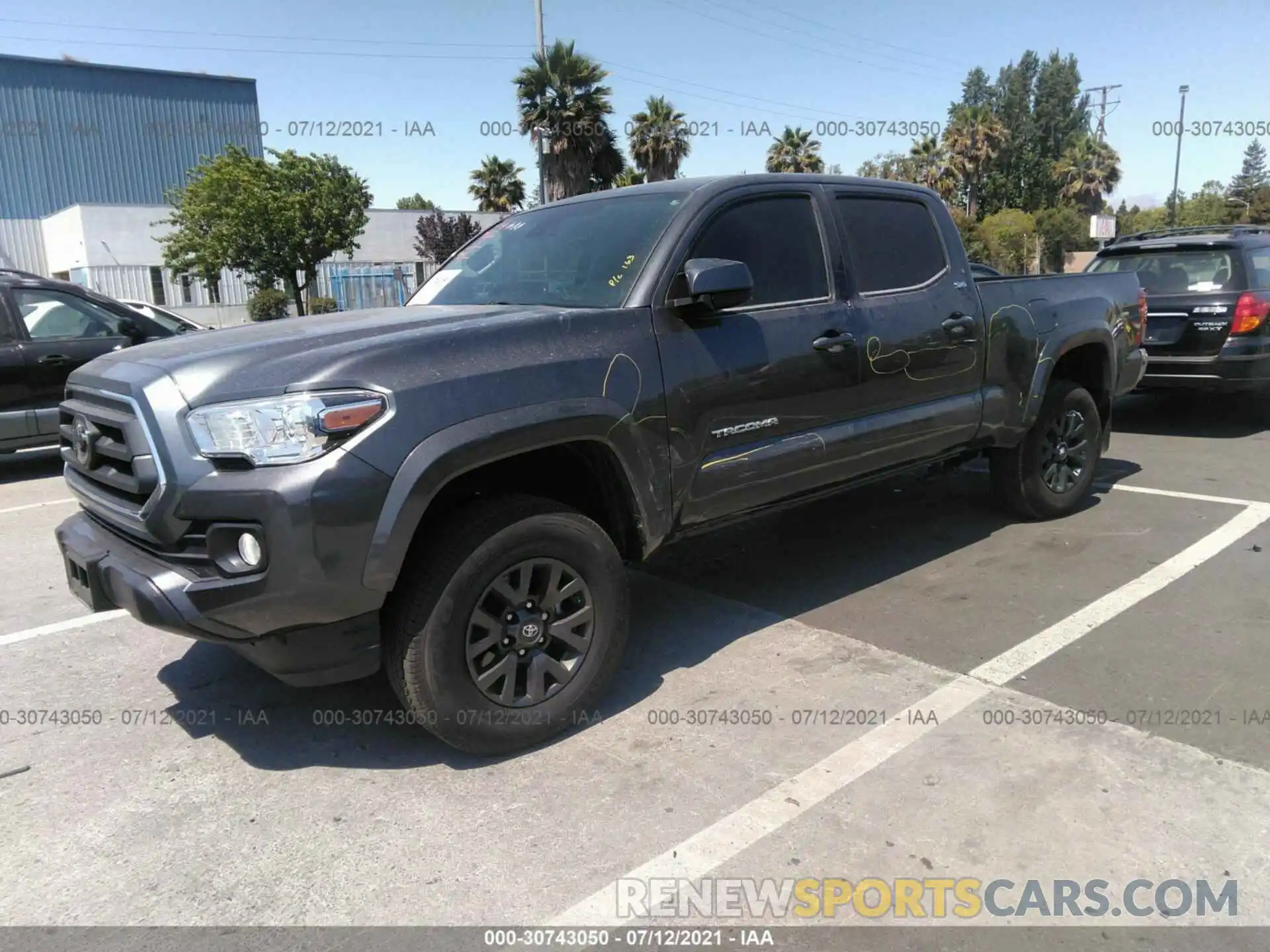 2 Photograph of a damaged car 3TMDZ5BN6MM103181 TOYOTA TACOMA 4WD 2021