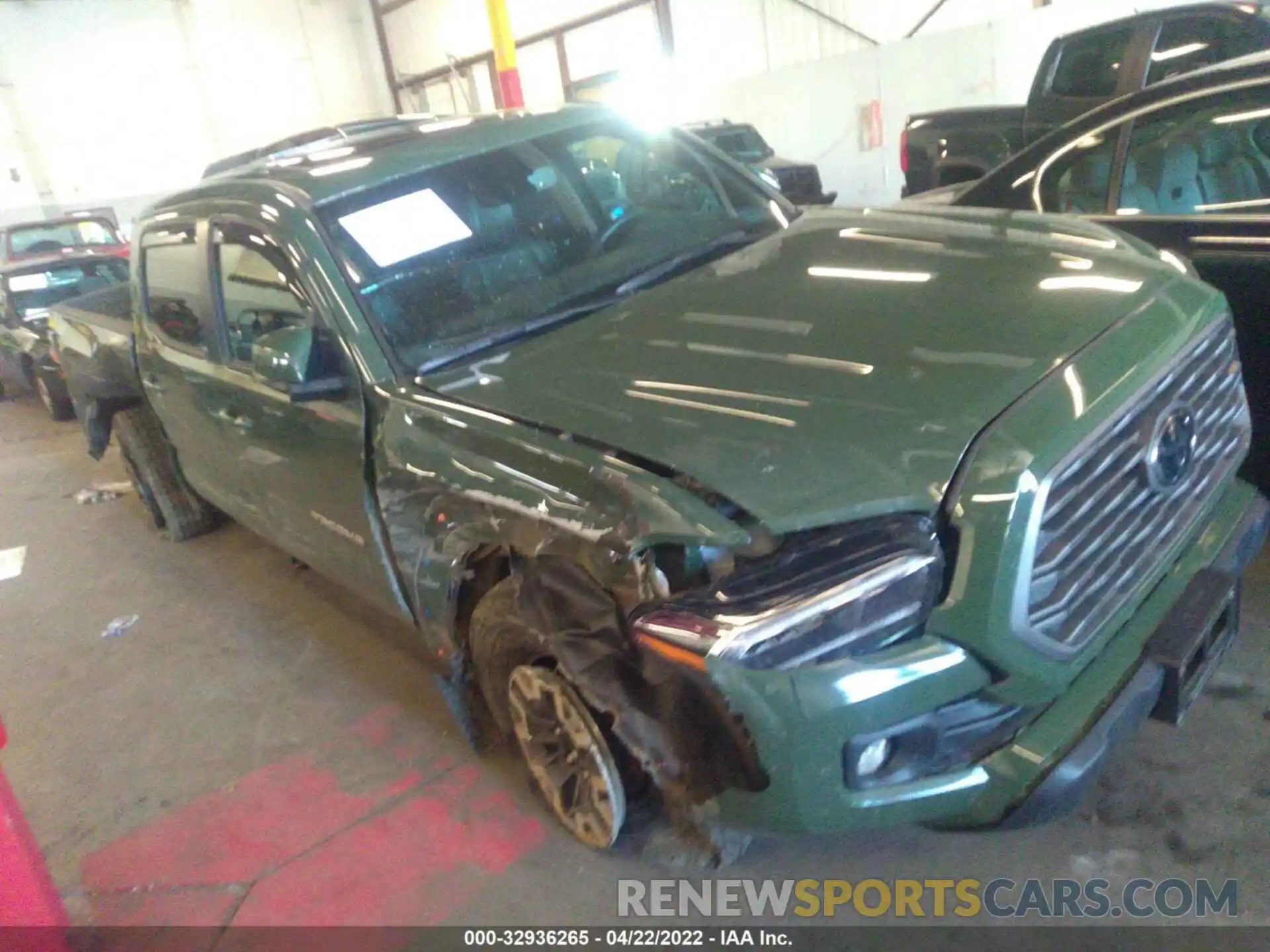 1 Photograph of a damaged car 3TMDZ5BN6MM114634 TOYOTA TACOMA 4WD 2021