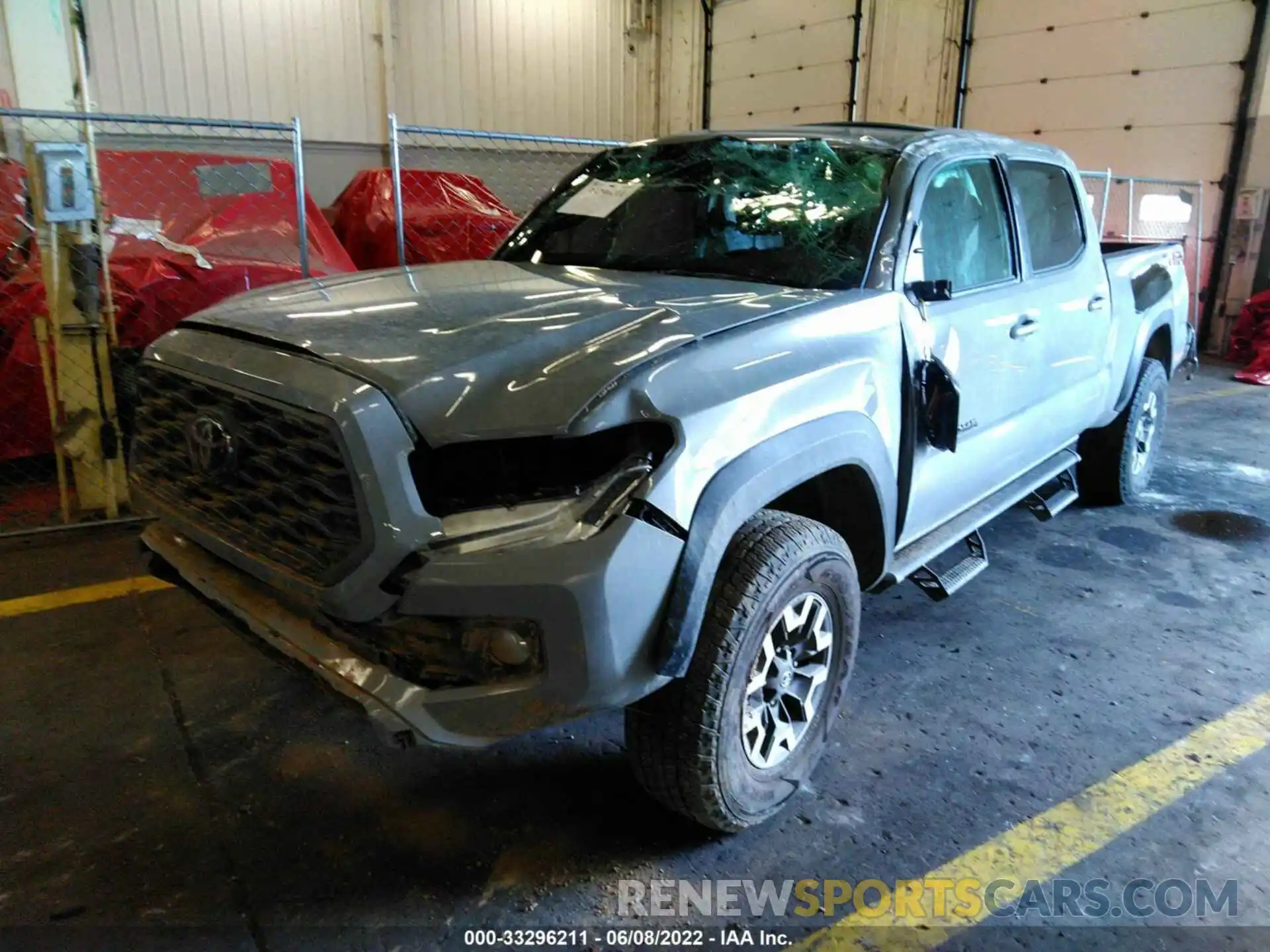 2 Photograph of a damaged car 3TMDZ5BN7MM111726 TOYOTA TACOMA 4WD 2021