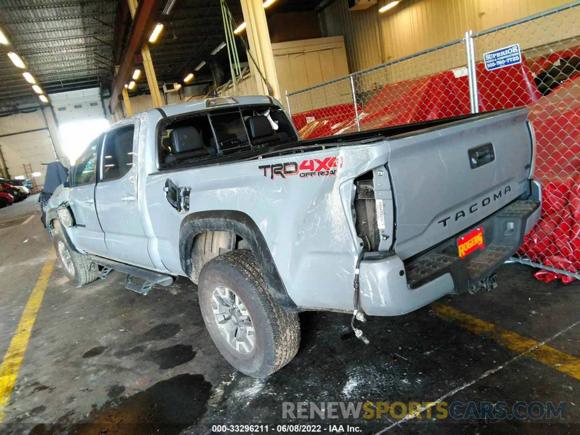 3 Photograph of a damaged car 3TMDZ5BN7MM111726 TOYOTA TACOMA 4WD 2021